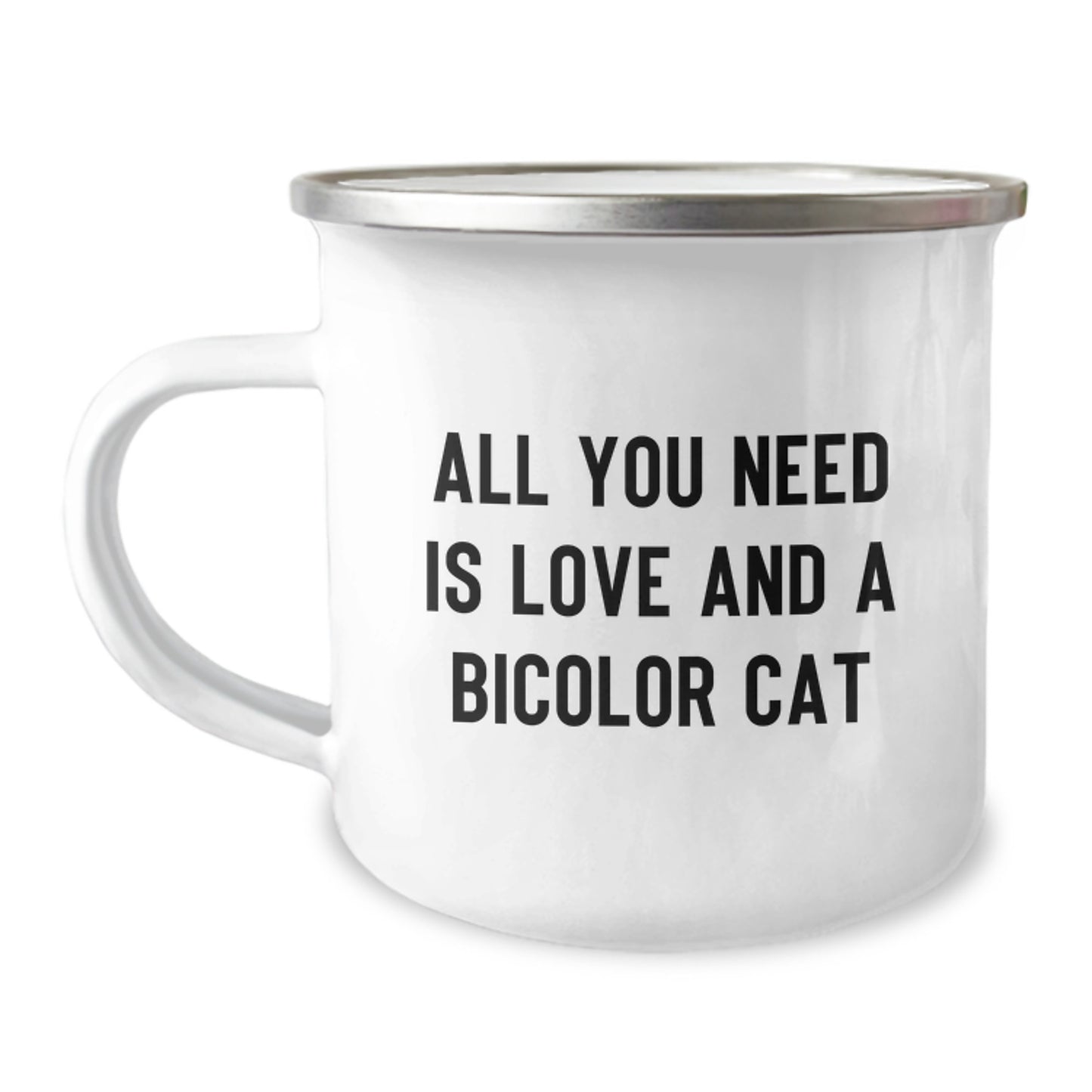 Funny Bicolor Cat Camping Mug Gifts from Friends for Cat Lovers on Christmas - Image 1