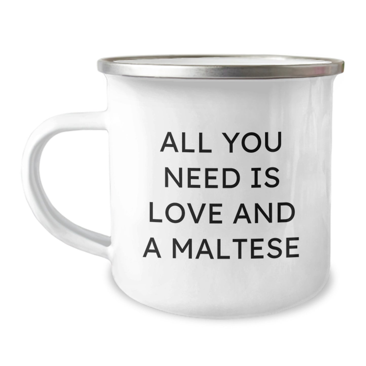Love and Laughter for Maltese Dog Lovers - Gifts for Maltese Dog Owners from Friends and Family - Funny Maltese Dog Camping Mug - Image 1