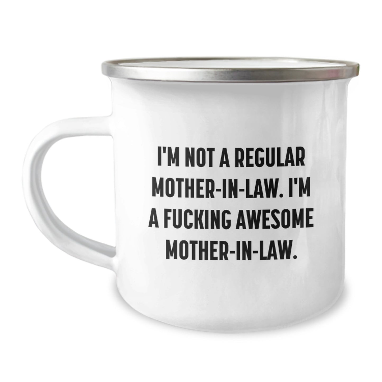 Funny Mom-in-law Gifts from Men to Women - I'm A F--king Awesome Mom-in-law Christmas Unique Gifts for Camping Mug - Image 1