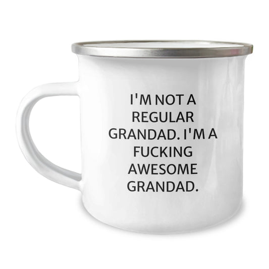 Funny Grandad Gifts for Him - I'm Not A Regular Grandad - Christmas Unique Mugs from Family - Image 1