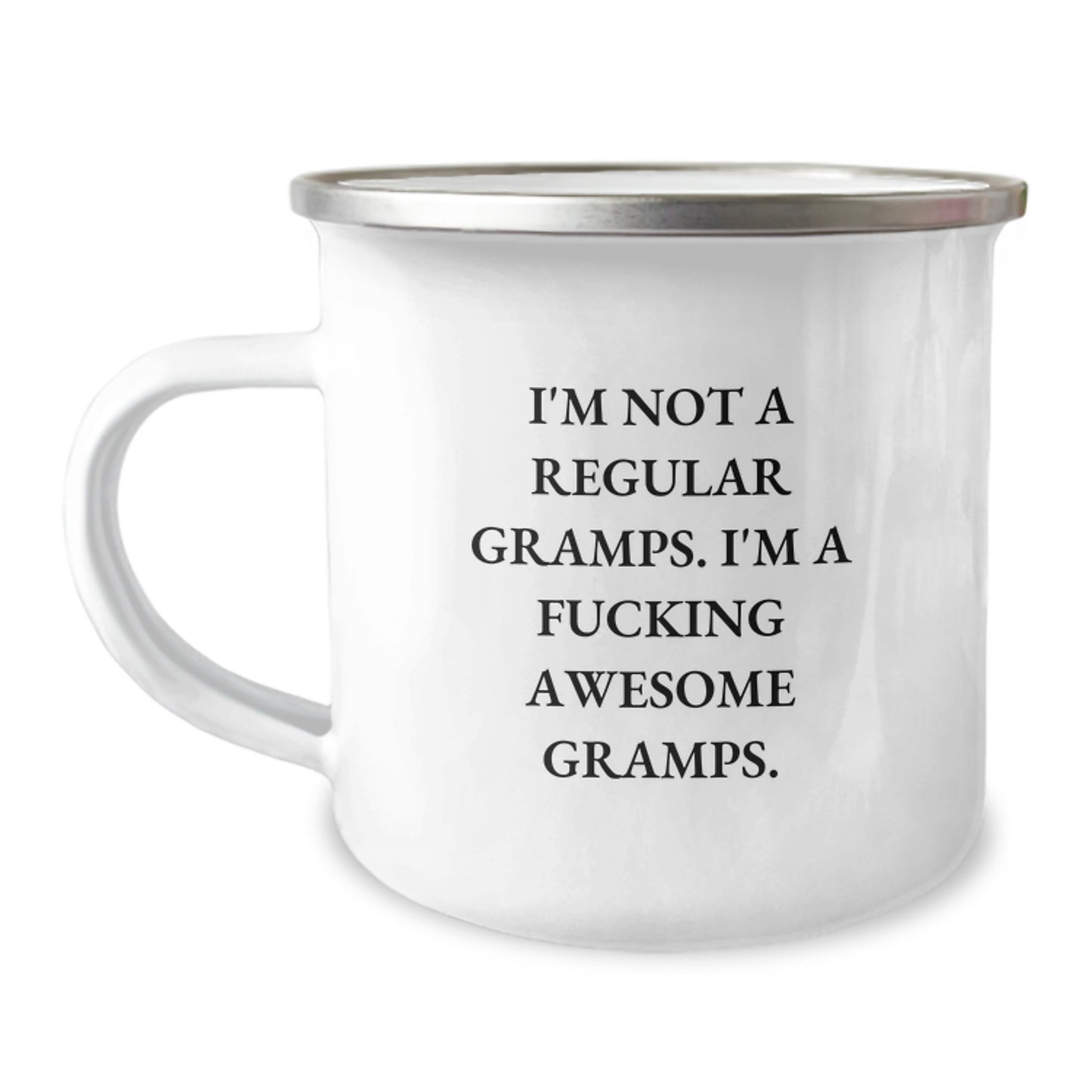 Funny Gramps Gifts for Men Camping Mugs - Unique Christmas Unique Gifts from Family and Friends - I'm Not A Regular Gramps - Image 1