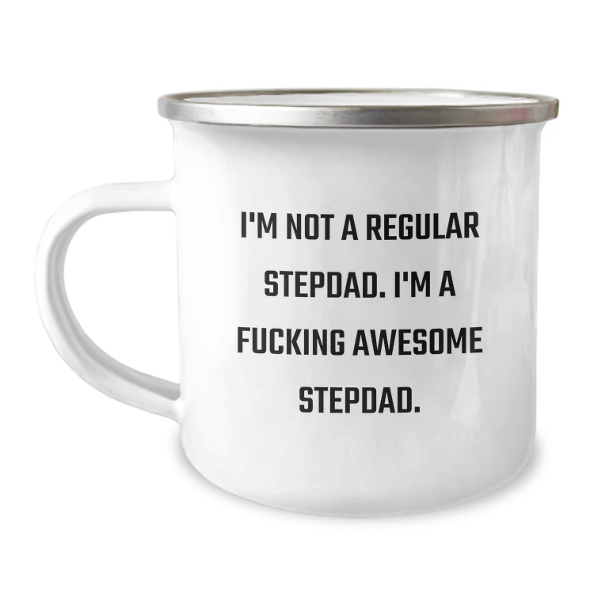 Funny Stepdad Gifts for Men, I'm Not A Regular Stepdad. I'm A F--king Awesome Stepdad. Camping Mug - Unique Christmas Unique Gifts from Dad to Stepdad - Image 1