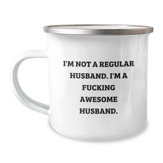 Funny Husband Camping Mug Gifts from Men for Husband Christmas Unique - Image 1
