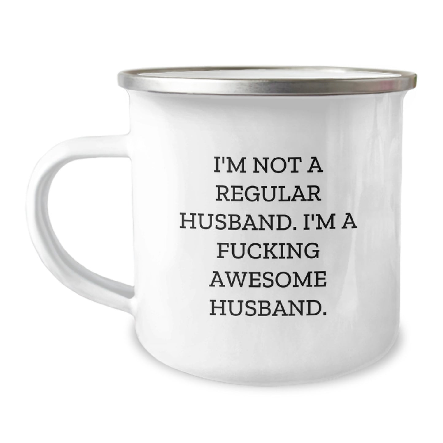 Funny Husband Gifts for Men, Camping Mug I'm Not A Regular Husband Gifts from Friends, Wife, and Family - Image 1