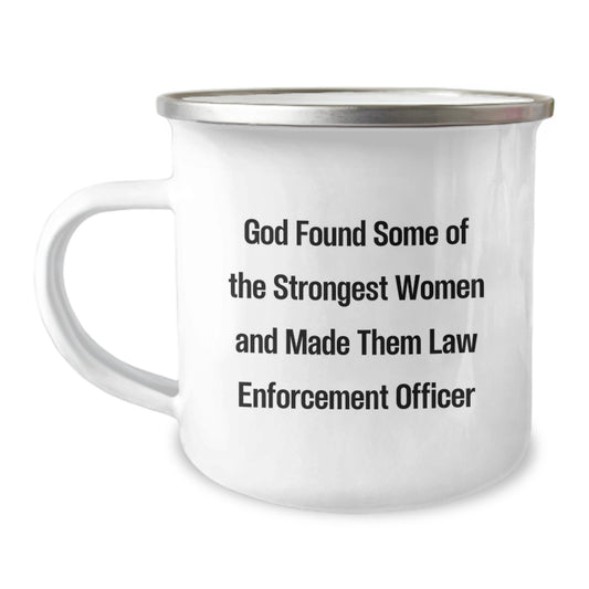 Funny Law Enforcement Officer Gifts from Friends for Women - Camping Mug, Perfect for Christmas Unique Gifts - Inspirational Quote - Image 1