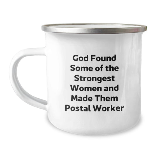 Funny Postal Worker Gifts from Men to Women, Christmas Unique Mugs for Postal Worker, Camping Mug with Inspirational Quote - Image 1