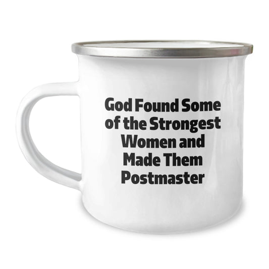 Funny Postmaster Gifts from Family for Christmas - Camping Mug, Unique Postmaster Mug, Postmaster Appreciation Gift - Image 1