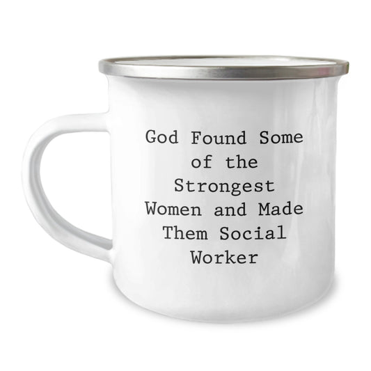 Funny Social Worker Christmas Unique Gifts for Women Friends Family - Camping Mug Gifts from Men Women Friends Family - Image 1