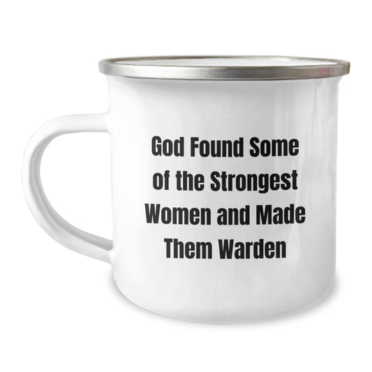 Warden Gifts Funny Quote Stainless Steel Camping Mug, Gifts from Men, Gifts for Warden, Graduation Unique Gifts - Image 1