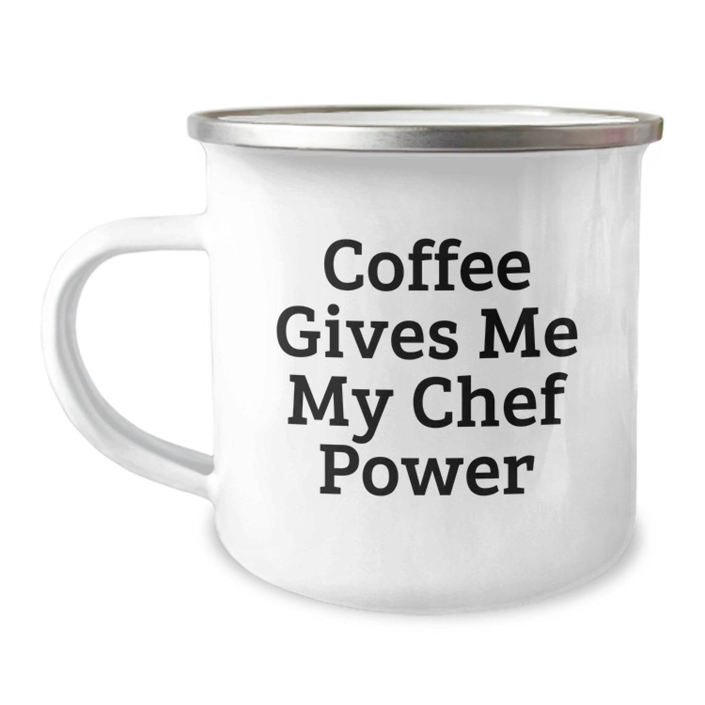 Funny Chef Gifts, Coffee Gives Me My Power Camping Mug, Unique Christmas Unique Gifts from Friends for Men - Image 1