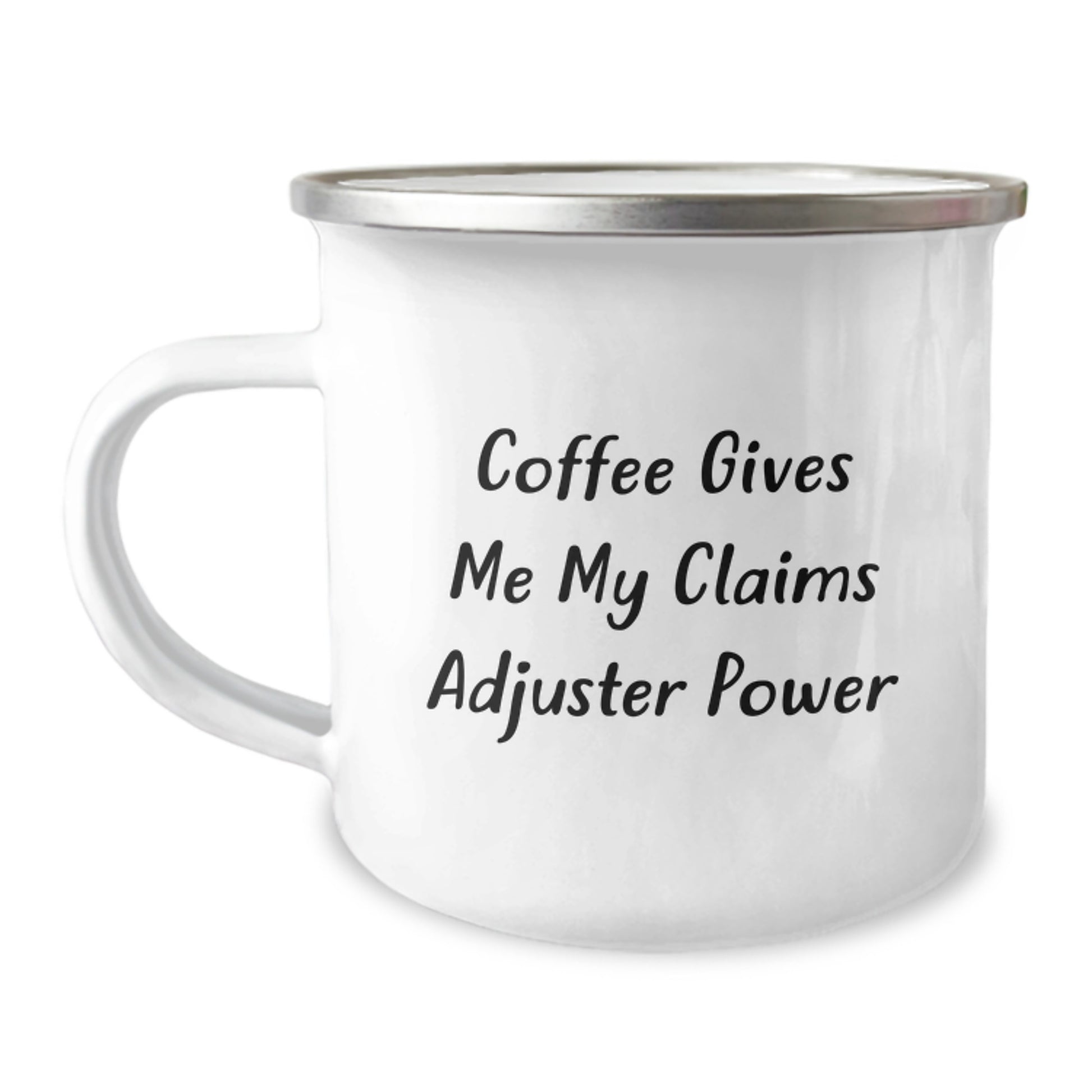Funny Claims Adjuster Gifts for Men - 'Coffee Gives Me My Claims Adjuster Power' Christmas Unique Mugs for Coworkers - Image 1