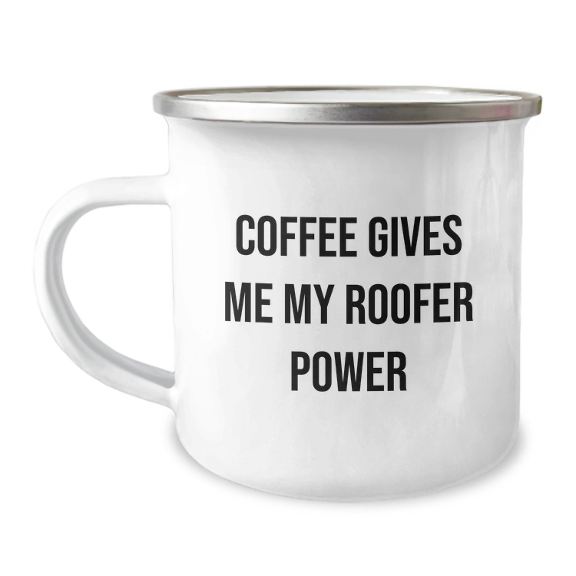 Funny Roofer Gifts from Men for Him - Coffee Gives Me My Roofer Power Christmas Unique Presents for Roofer Friends - Image 1