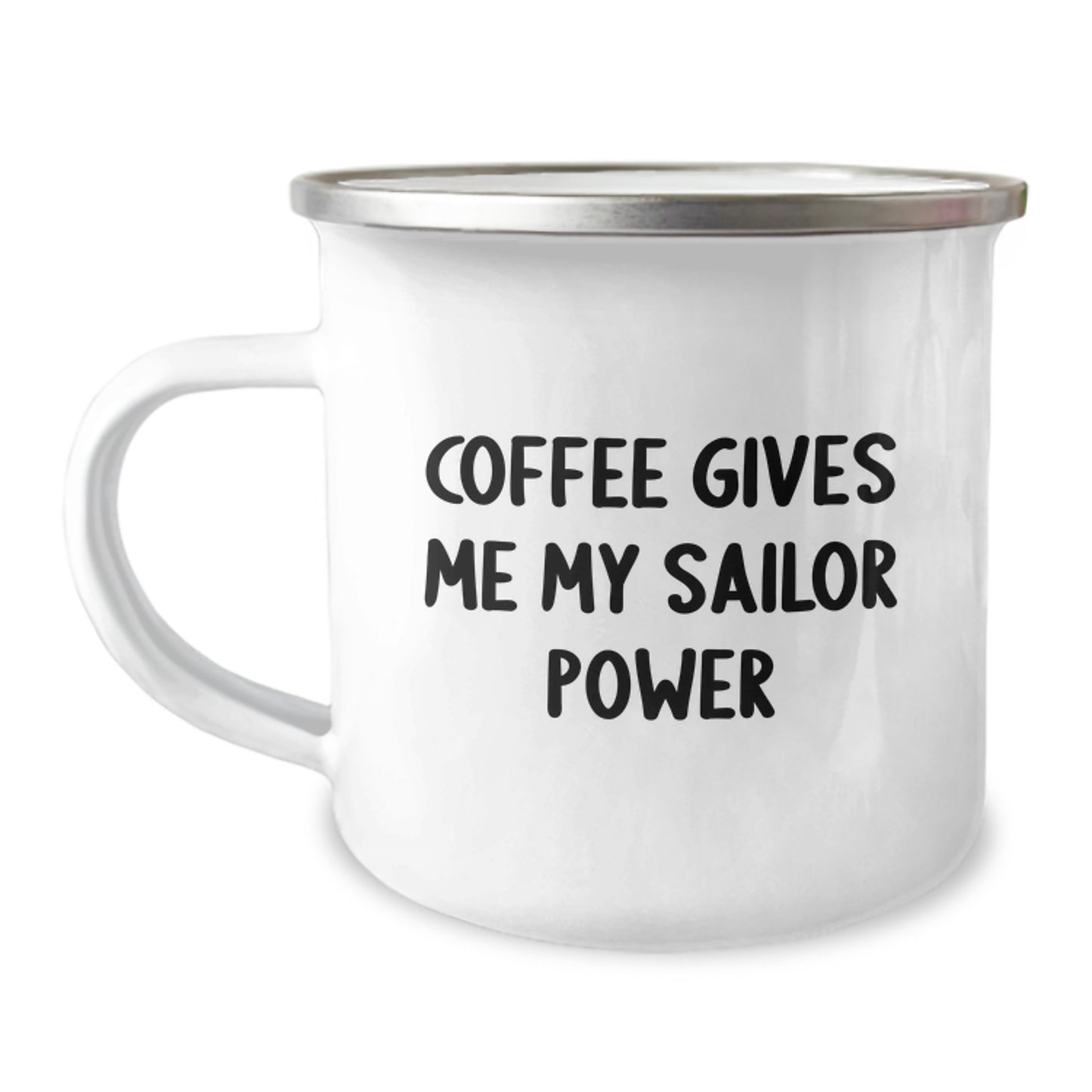 Funny Sailor Gifts from Men to Friends - Coffee Gives Me My Sailor Power Christmas Unique Mugs for Camping - Image 1