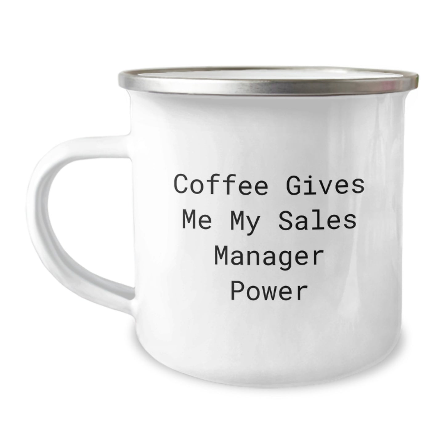 Funny Sales Manager Gifts, Christmas Unique Mug for Men, Women, Friends, Coworkers, Family 'Coffee Gives Me My Sales Manager Power' - Image 1