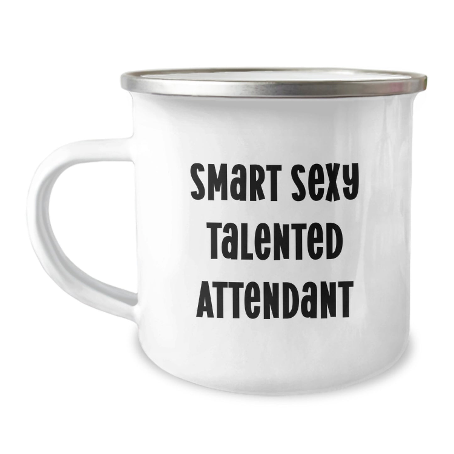 Funny Attendant Gifts from Friends, Smart Sexy Talented Attendant Christmas Unique Gifts, Funny Camping Mug for Attendant - Image 1