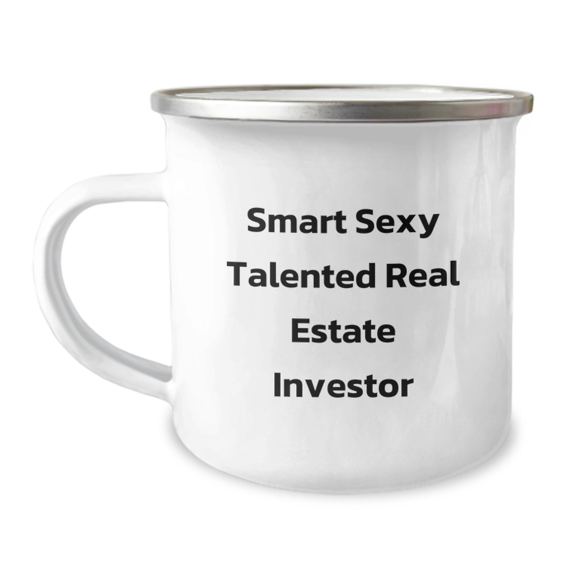 Gifts from Friends for Smart Talented Real Estate Investors, Funny Motivational Quote, Camping Mug for Graduation - Image 1