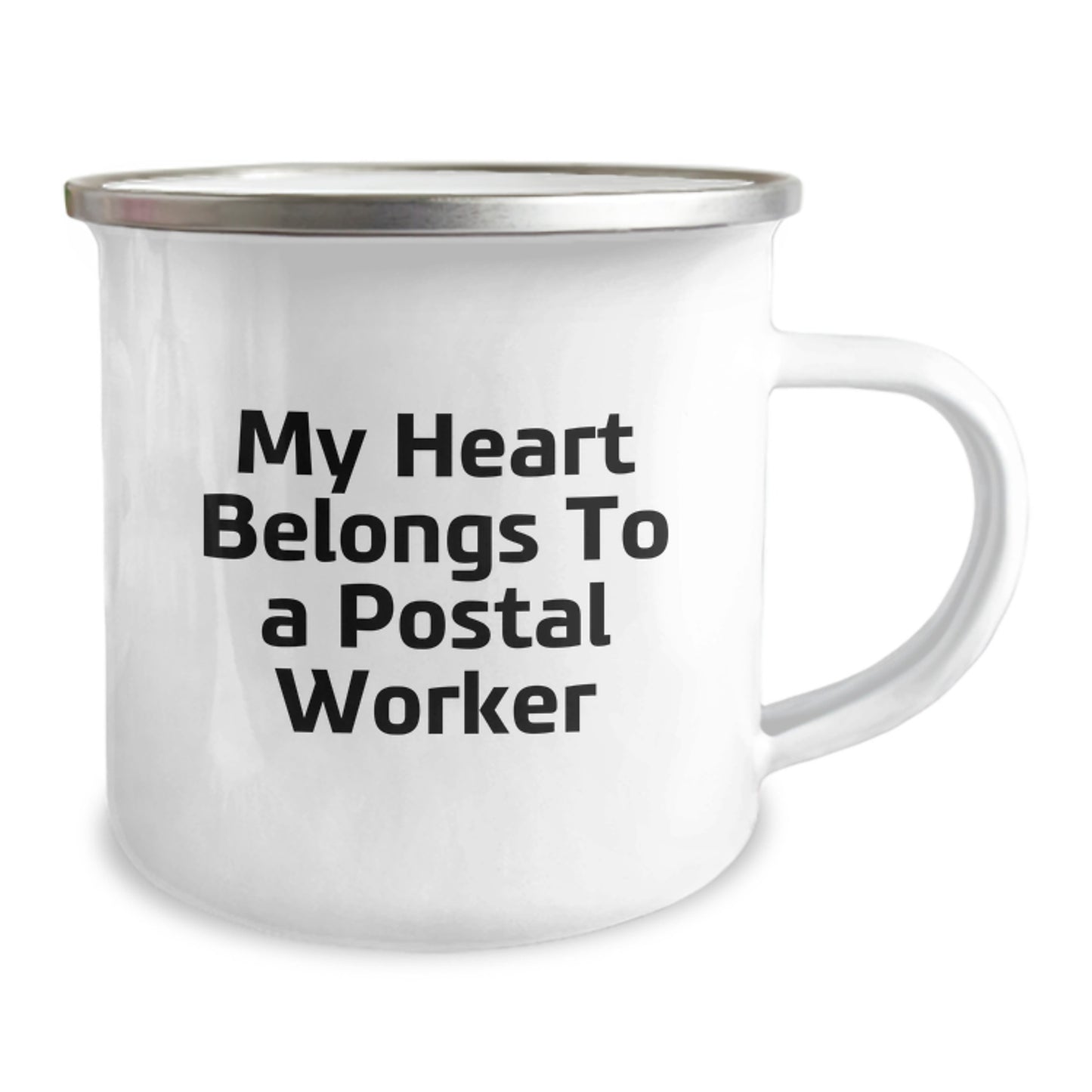 Funny Quote Camping Mug Gifts from Family to Postal Worker, A Loving Tribute on Christmas Unique Gifts for Postal Worker Men - Image 2