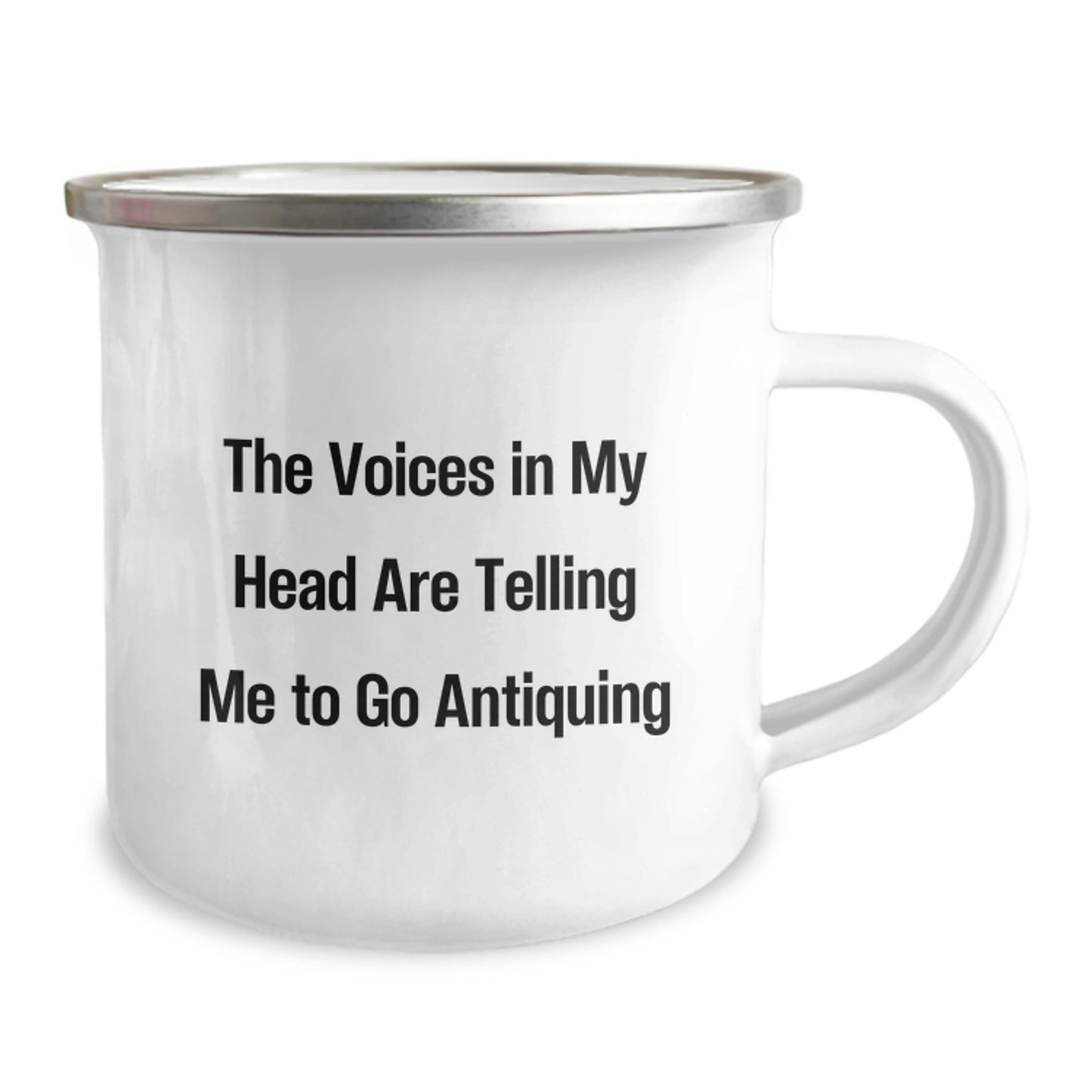 Funny Antiquing Camping Mug Gifts from Friends for Antiquing Enthusiasts - Christmas Unique Mugs for Women Men and Family - The Voices In My Head Are Telling Me To Go Antiquing - Image 2