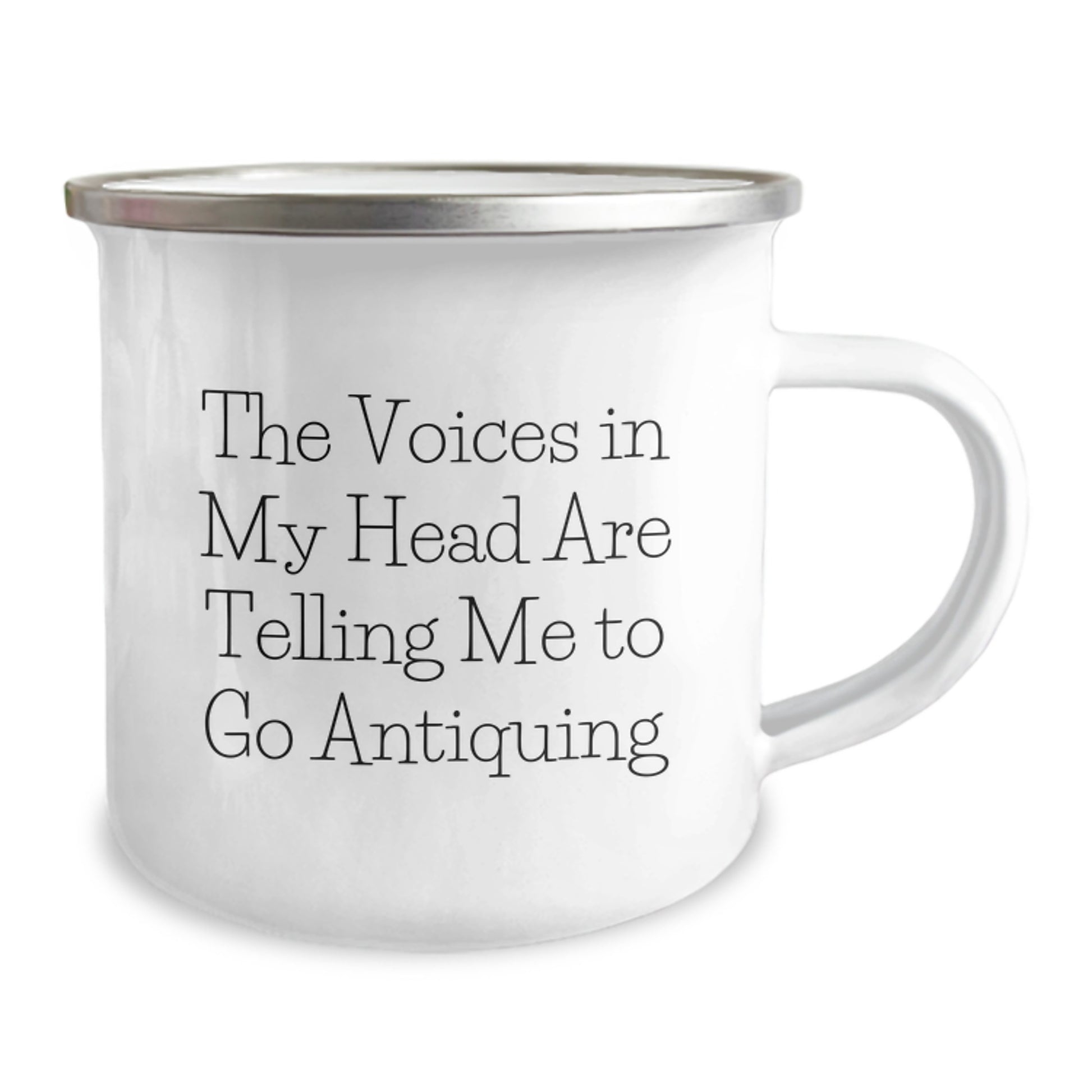 Funny Antiquing Gifts for Men - The Voices In My Head Are Telling Me To Go Antiquing - Unique Camping Mug for Christmas - Image 2