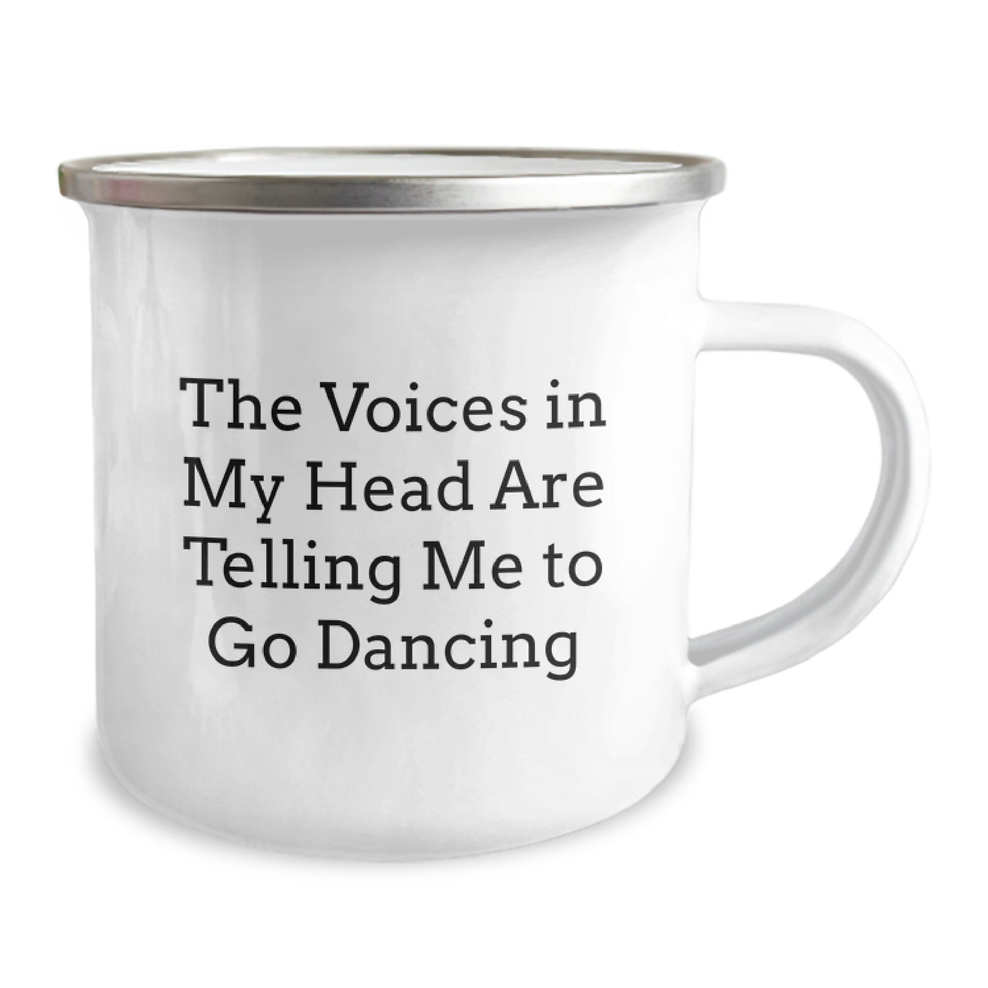 Funny Dancing Gifts for Friends, Camping Mug from Family, The Voices In My Head Are Telling Me To Go Dancing Christmas Unique - Image 2