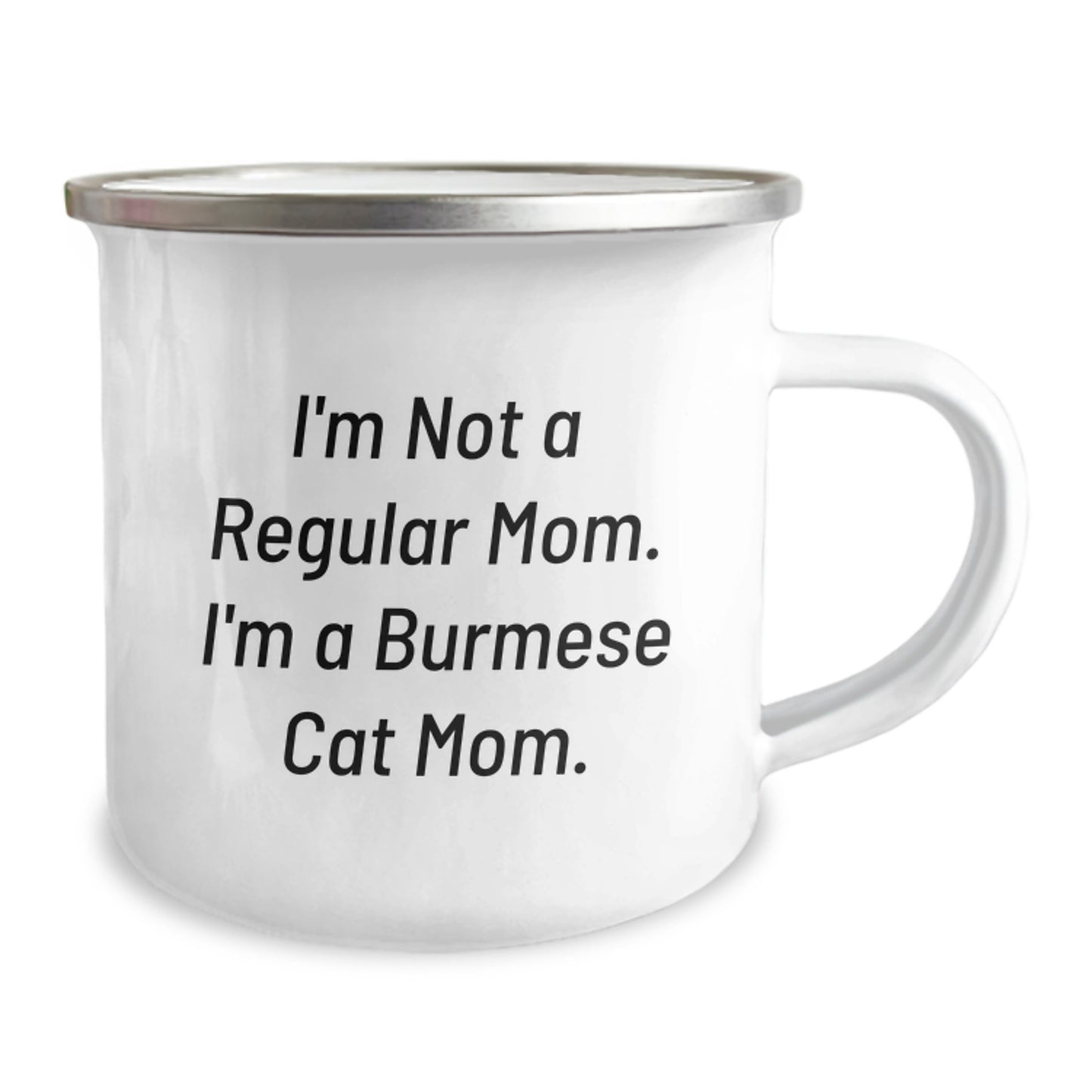Funny Burmese Cat Mom Gifts from Family - Camping Mug for Burmese Cat Lover Christmas Unique Presents - Image 2