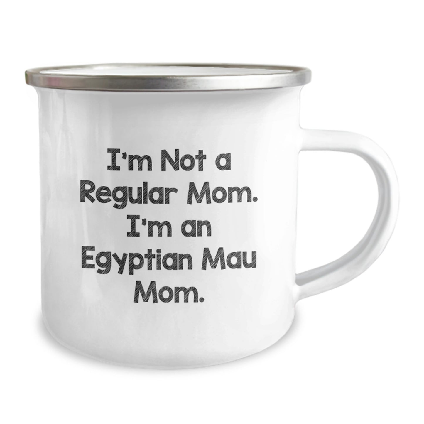 Egyptian Mau Cat Mom Funny Camping Mug, Gifts from Mom to Egyptian Mau Cat Lover, Unique Graduation Gift for Men Women Friends Coworkers Family - Image 2
