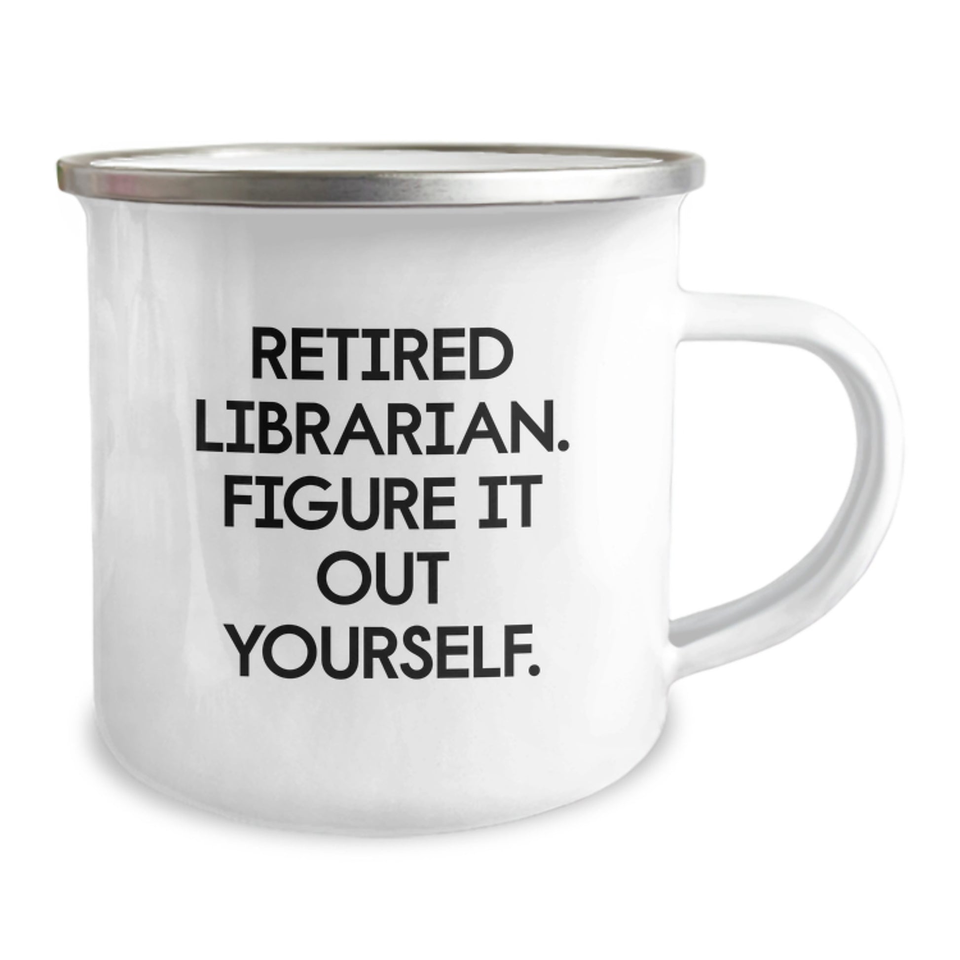 Funny Librarian Gifts for Librarians, Retired Librarian Humor Camping Mug, Gifts from Coworkers to Coworkers this Christmas - Image 2