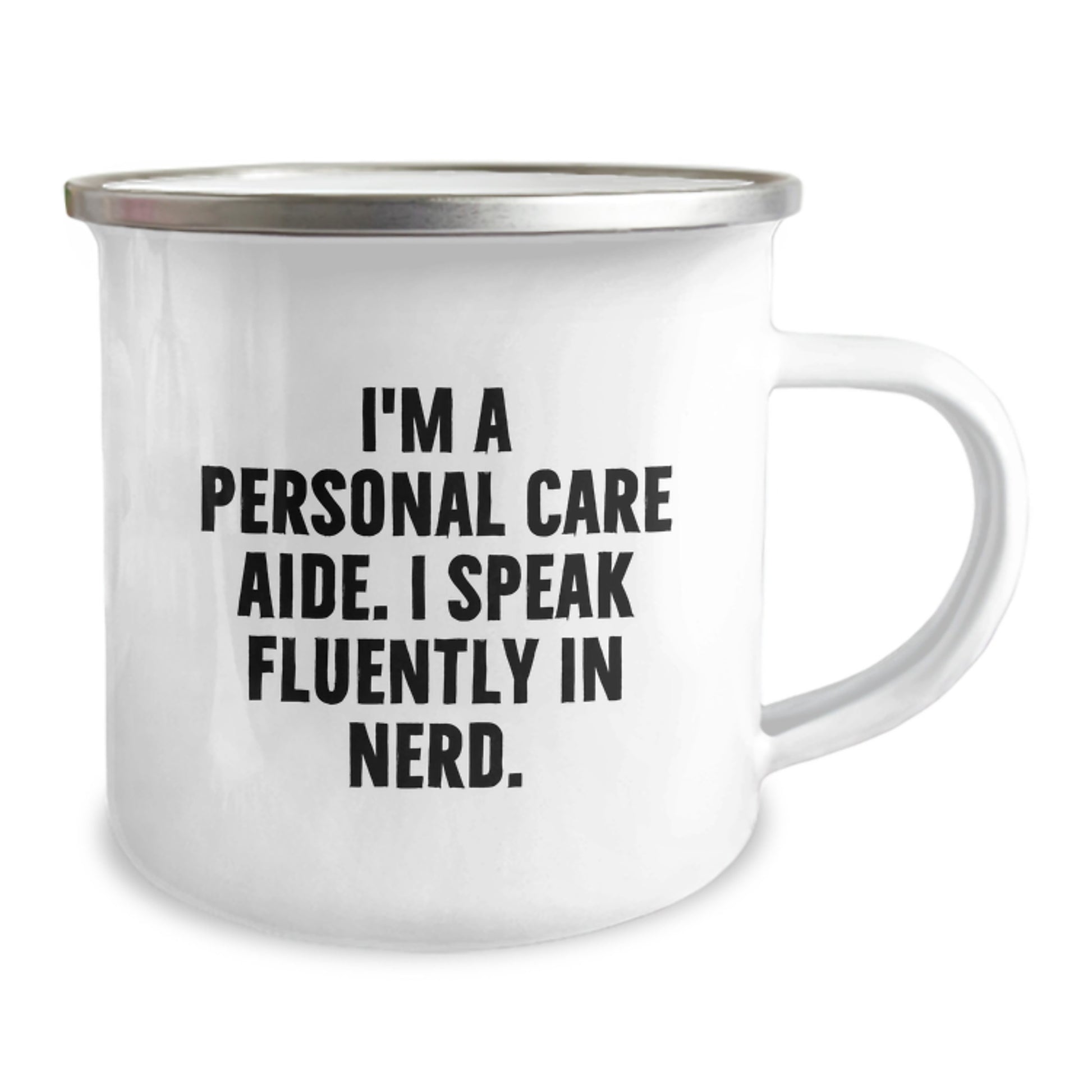 Funny Gifts from Men or Women to Personal Care Aide Friends and Family, I'm A Personal Care Aide. I Speak Fluently In genius., Christmas Unique Mugs - Image 2