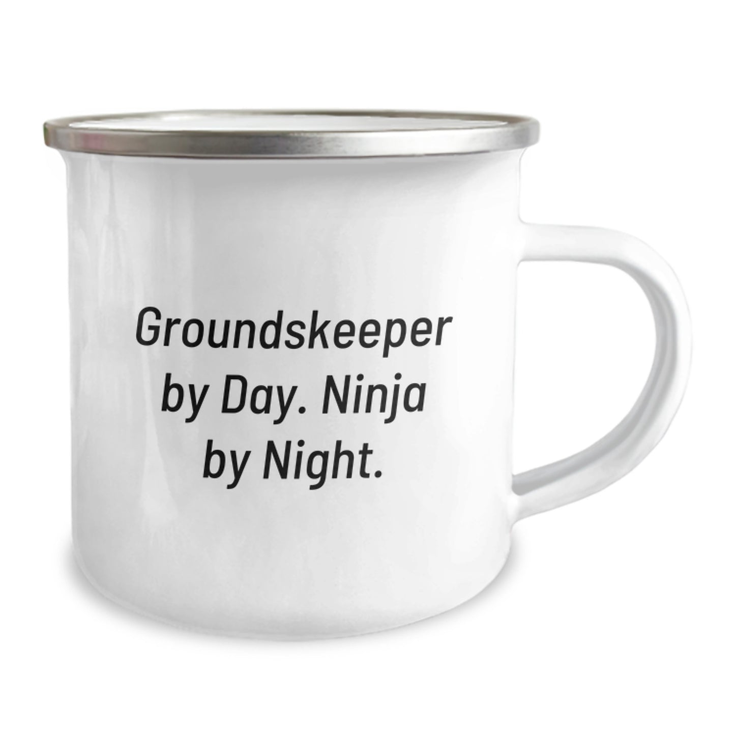 groundskeeper By Day. Ninja By Night. Funny Camping Mug Gifts for Birthday, Gifts from Friends to groundskeeper - Image 2