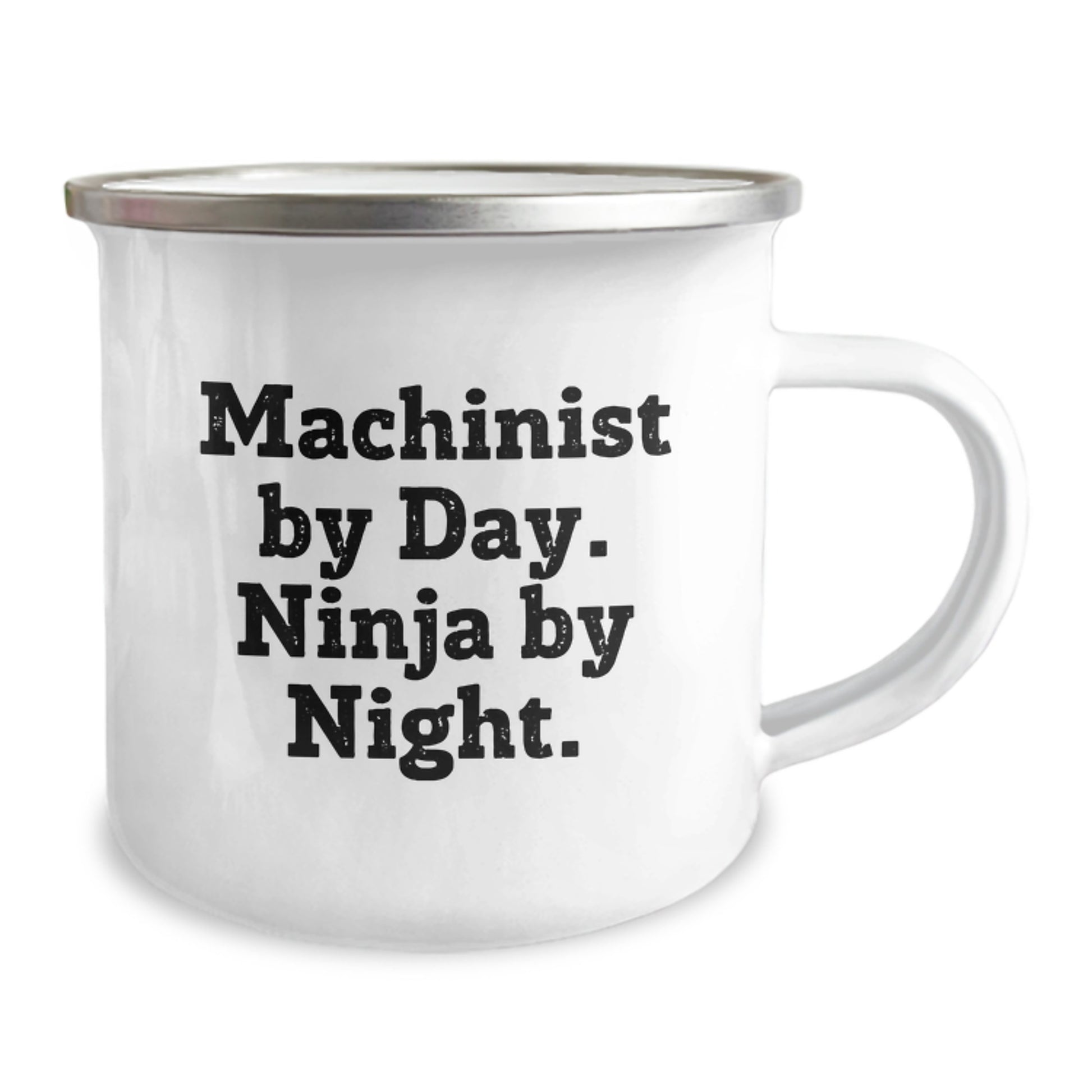 Machinist Gifts From Friends, Unique Birthday Presents for Machinist Lovers, Enjoying Camping Adventures, Ninja by Night, Funny Camping Mug - Image 2