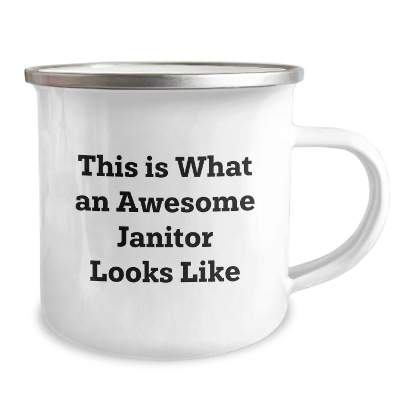 Funny Janitor Gifts from Friends - This 'Awesome Janitor' Camping Mug for Men, Women, Coworkers, Family - Image 2