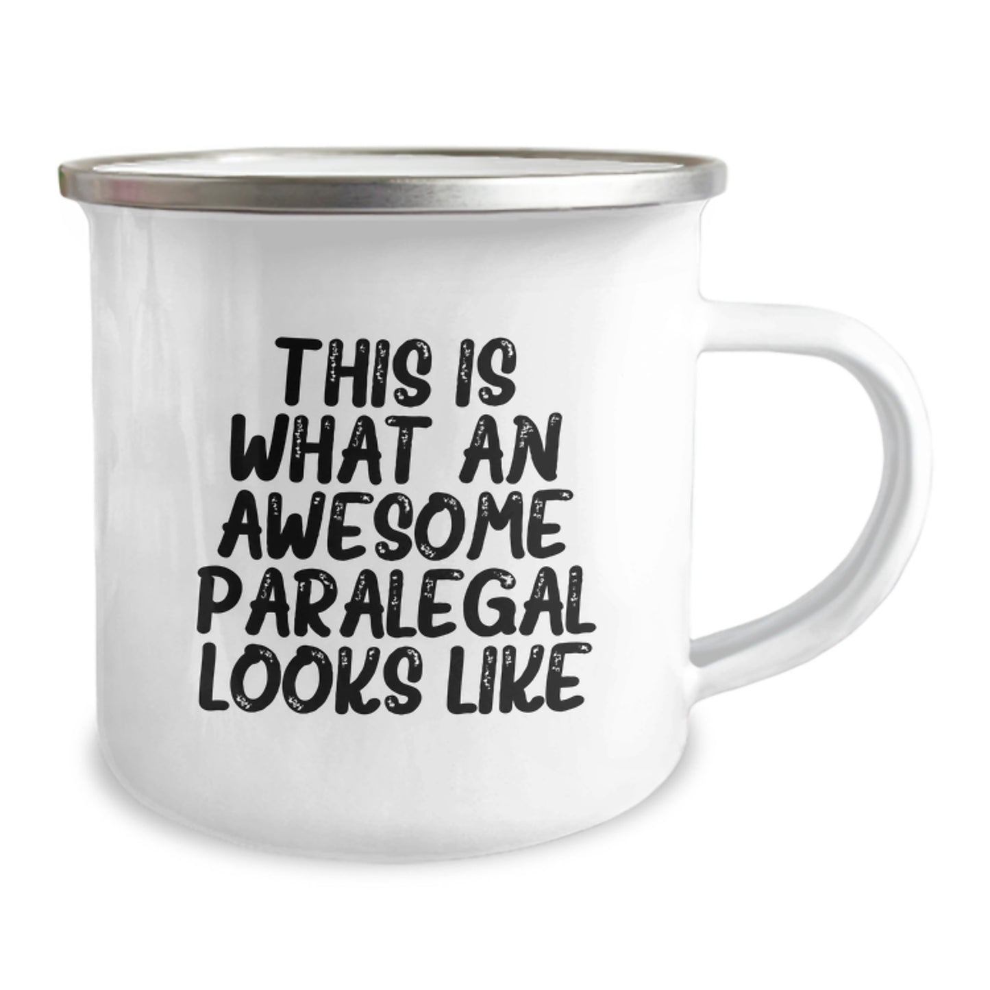 Awesome Paralegal Gifts from Friends for Birthday - Quote: 'This Is What An Awesome Paralegal Looks Like' - Camping Mug for Her/His - Image 2