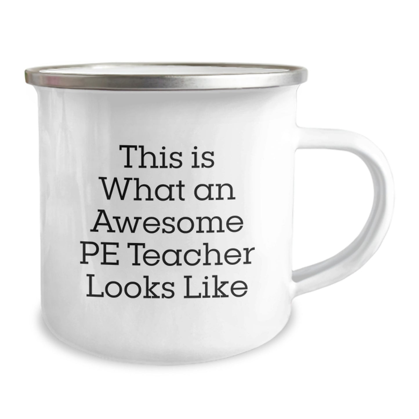 Funny PE Teacher Camping Mug Gifts from Friends for Birthday, This Is What An Awesome PE Teacher Looks Like, Unique Birthday Unique Gifts - Image 2