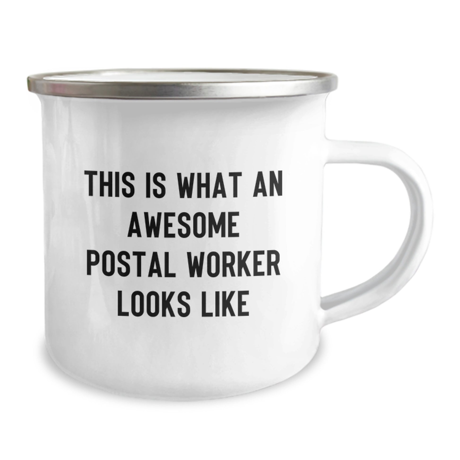 Funny Postal Worker Gifts from Friends - This Is What An Awesome Postal Worker Looks Like Camping Mug for Birthday - Image 2