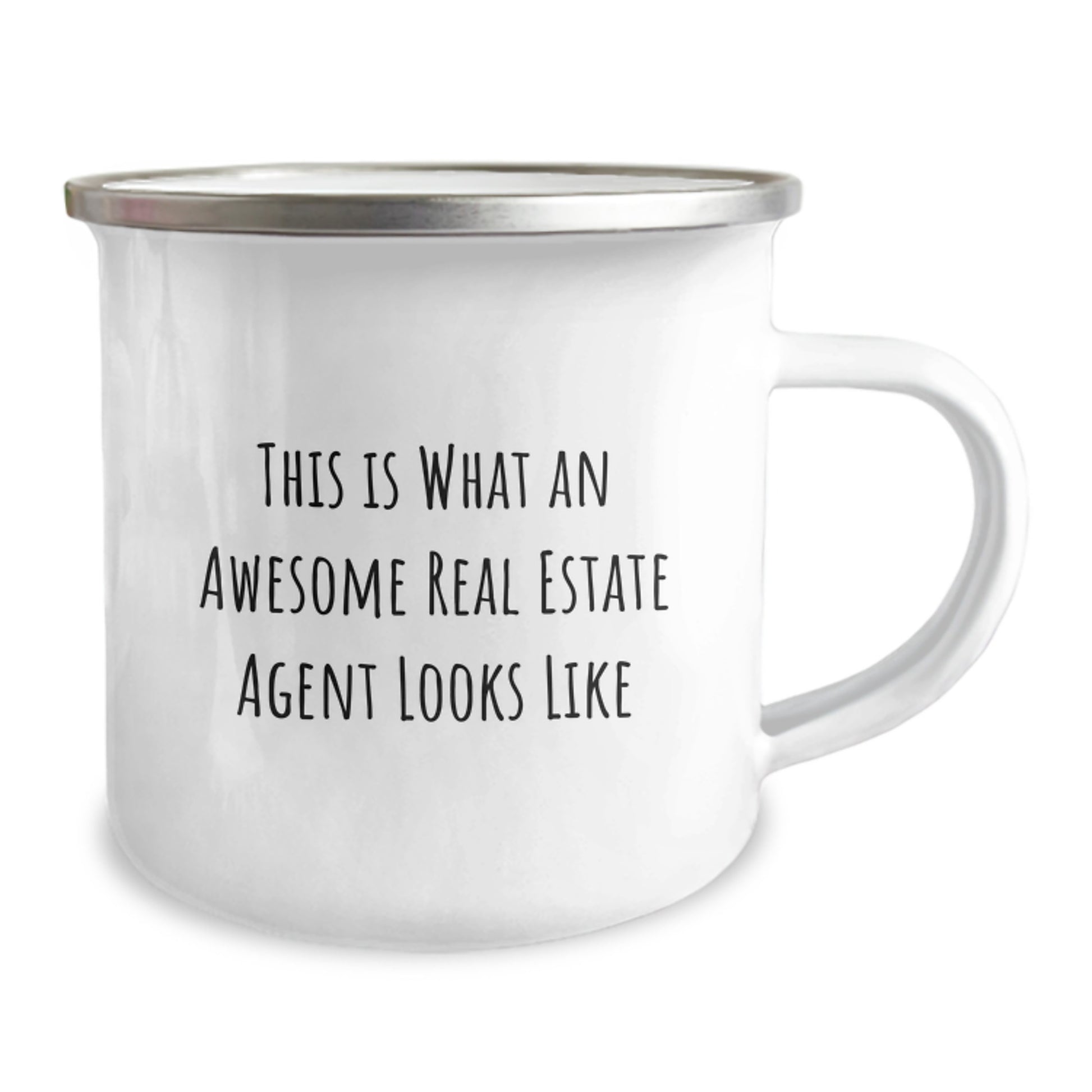 Funny Real Estate Agent Gifts from Friends, Birthday Unique Gifts for Real Estate Agent, Camping Mug with Quote 'This Is What An Awesome Real Estate Agent Looks Like' for Men or Women - Image 2