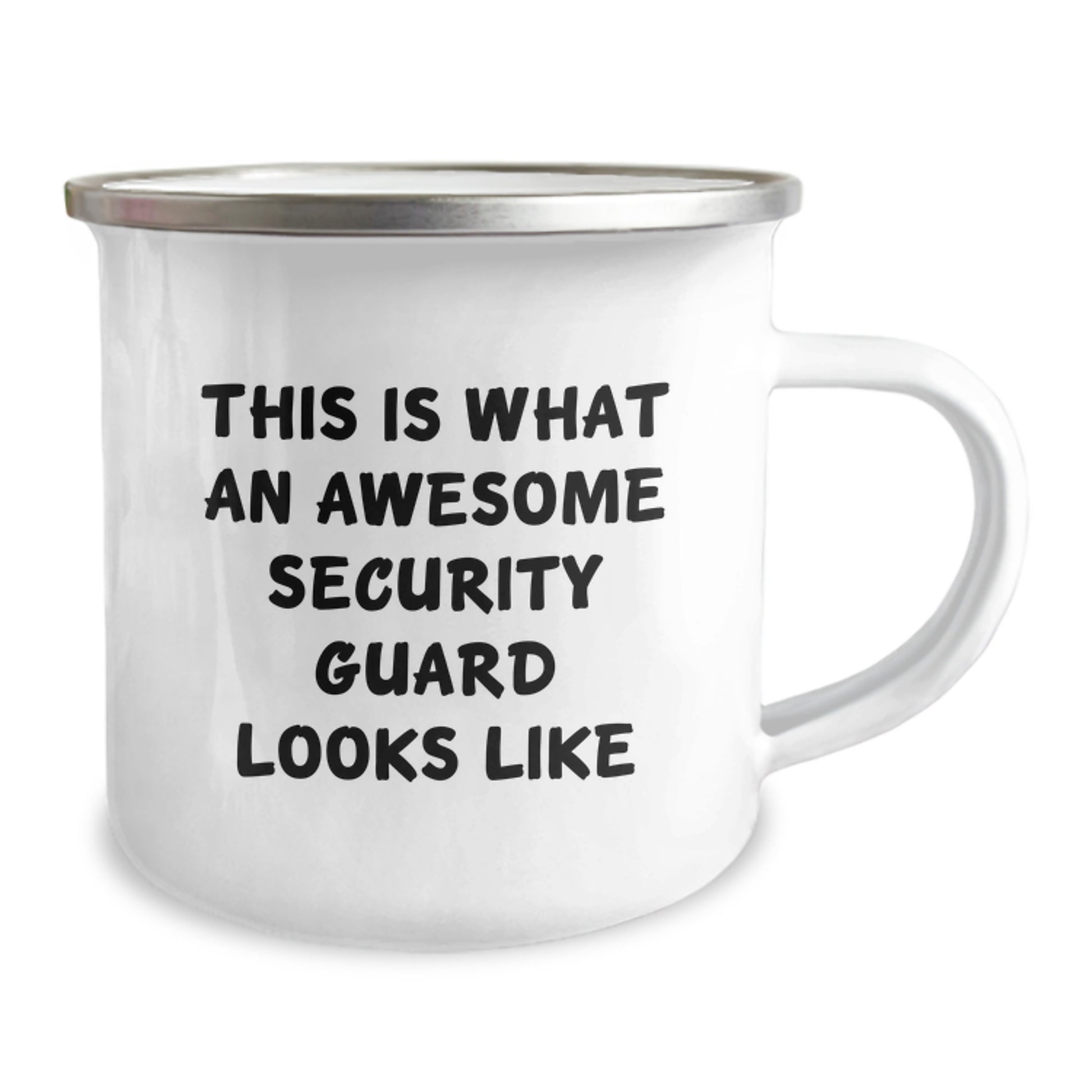 Funny Security Guard Gifts - 'This Is What An Awesome Security Guard Looks Like' Camping Mug for Security Guards on Birthday, Gifts from Friends, Gifts for Security Guards - Image 2