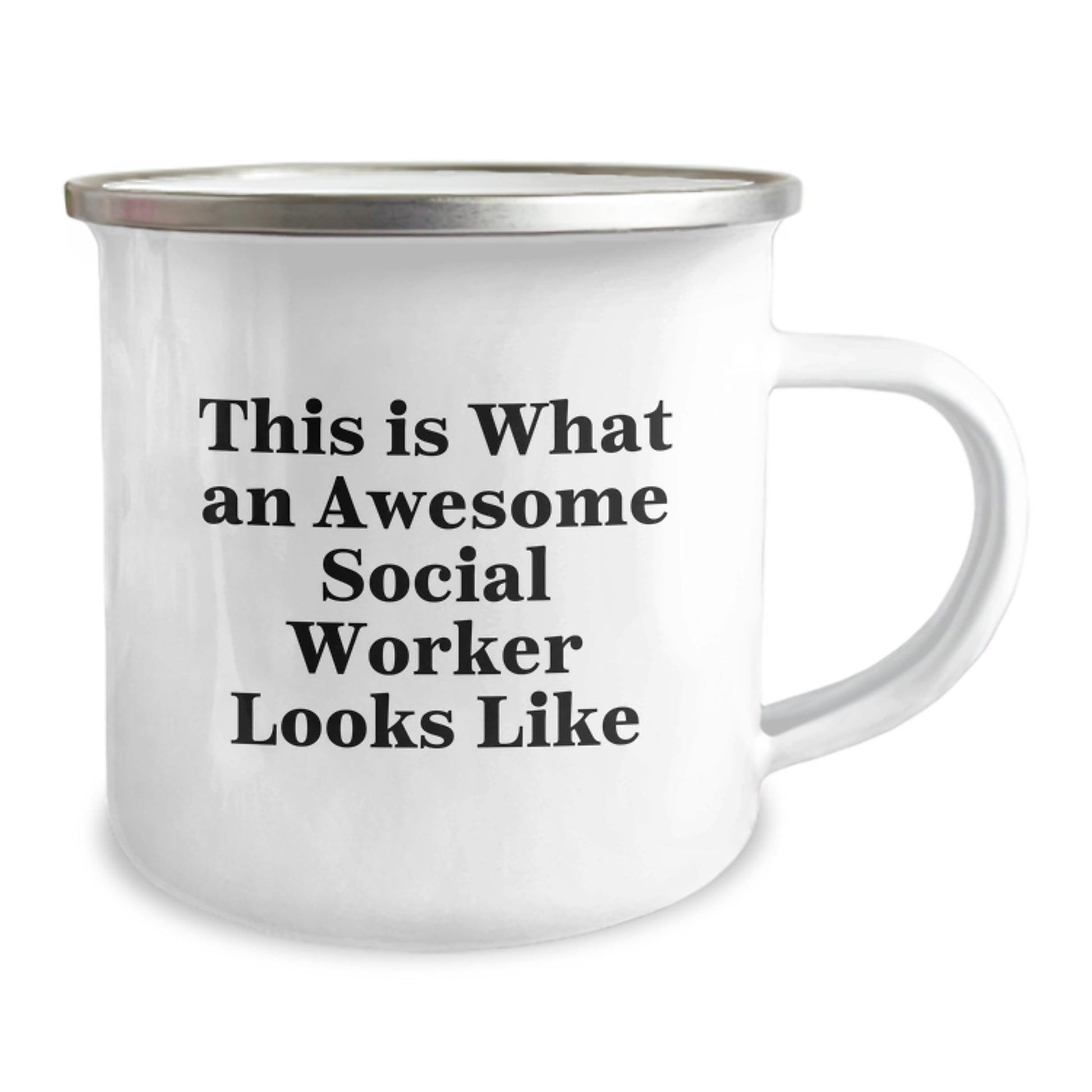 Funny Social Worker Gifts from Friends Graduation Unique Camping Mugs with Quote 'This Is What An Awesome Social Worker Looks Like' for Social Workers - Image 2