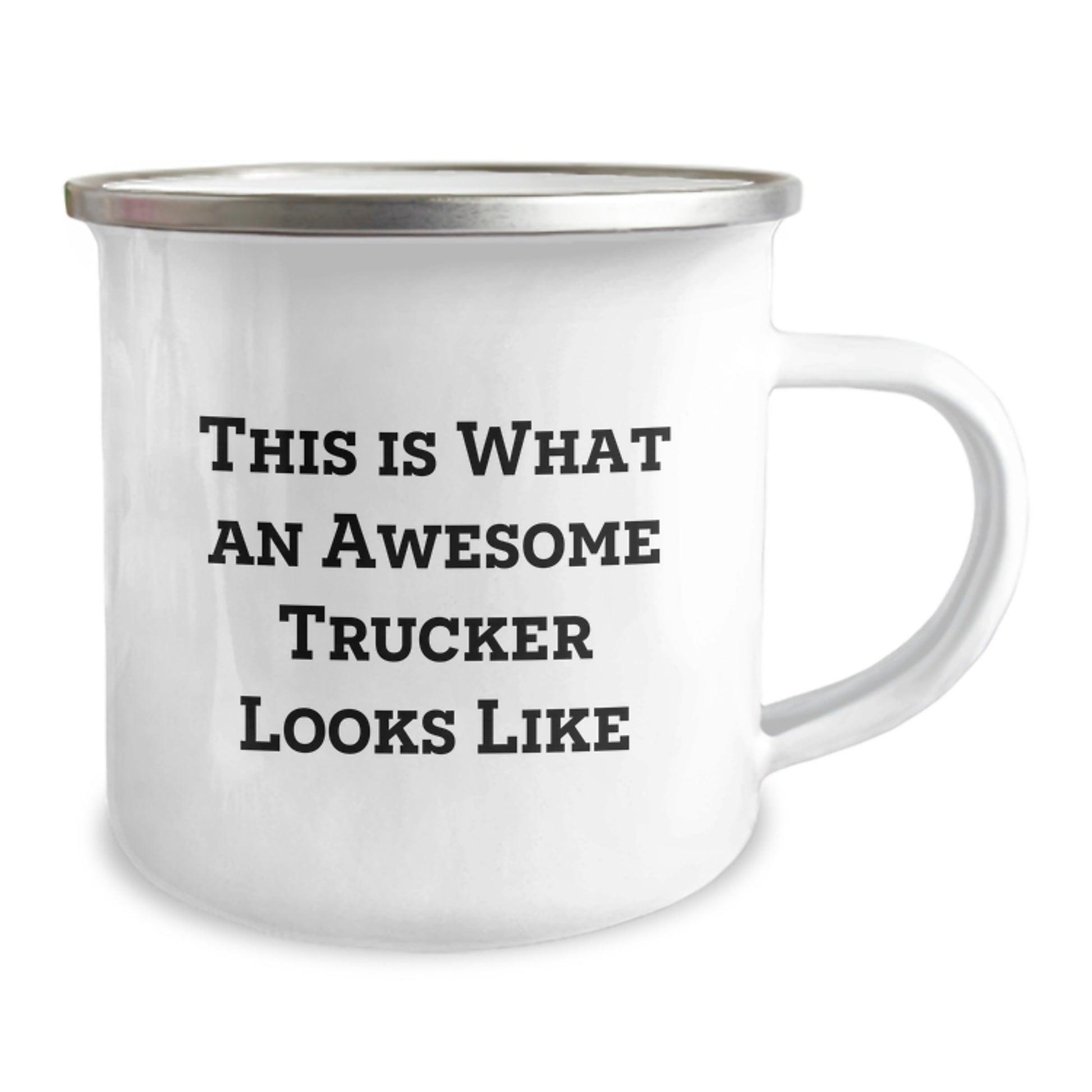 Funny Trucker Gifts for Men, This Is What An Awesome Trucker Looks Like Camping Mug, Christmas Unique Trucker Mugs - Image 2
