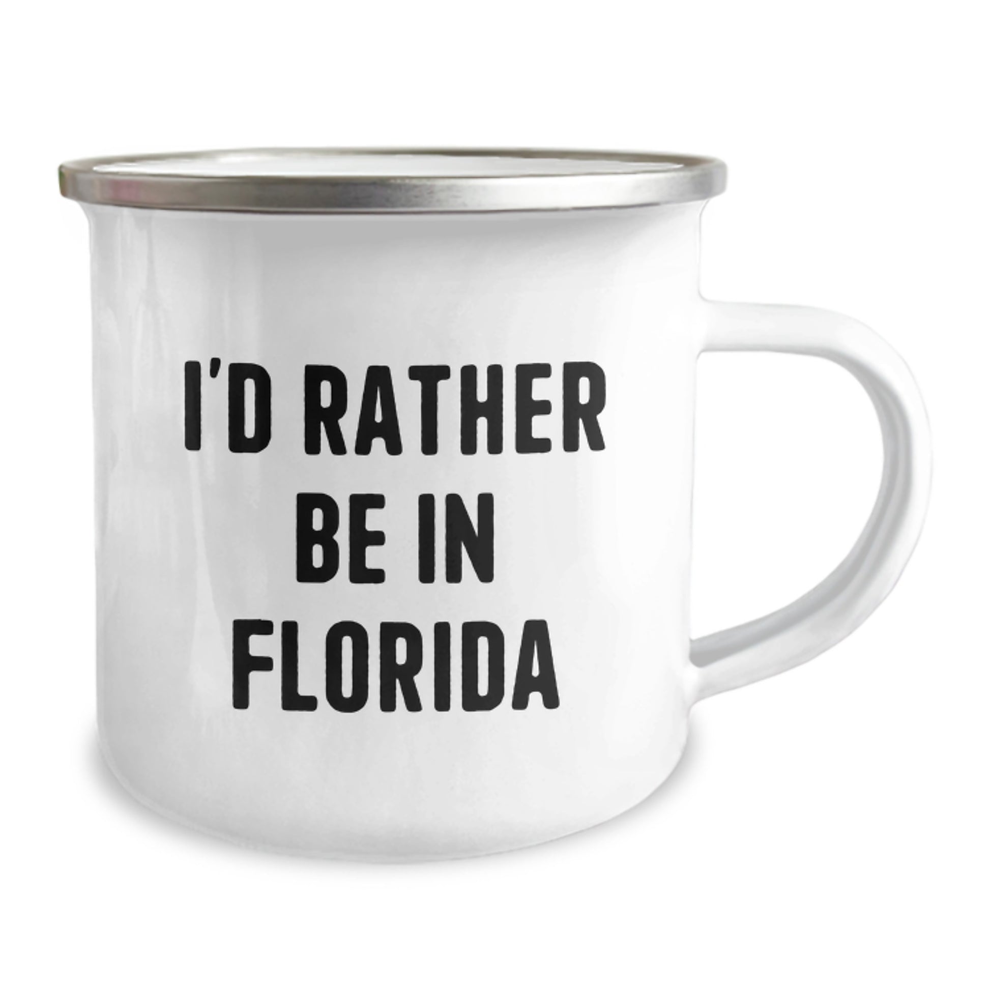 Funny Florida Gifts for Friends from Florida Camping Mug I'd Rather Be In Florida - Image 2