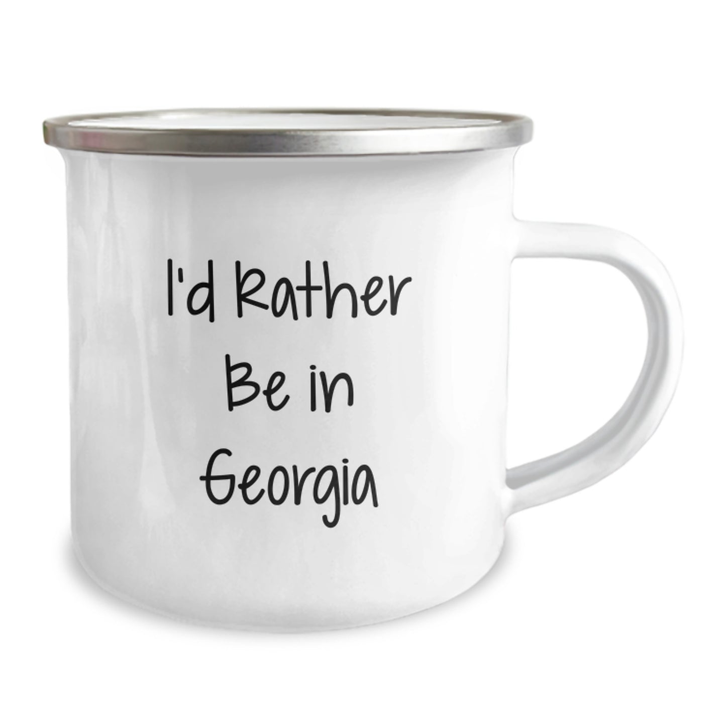 Funny Georgia Gifts, I'd Rather Be In Georgia Camping Mug, Birthday Unique Gifts from Friends to Family - Image 2
