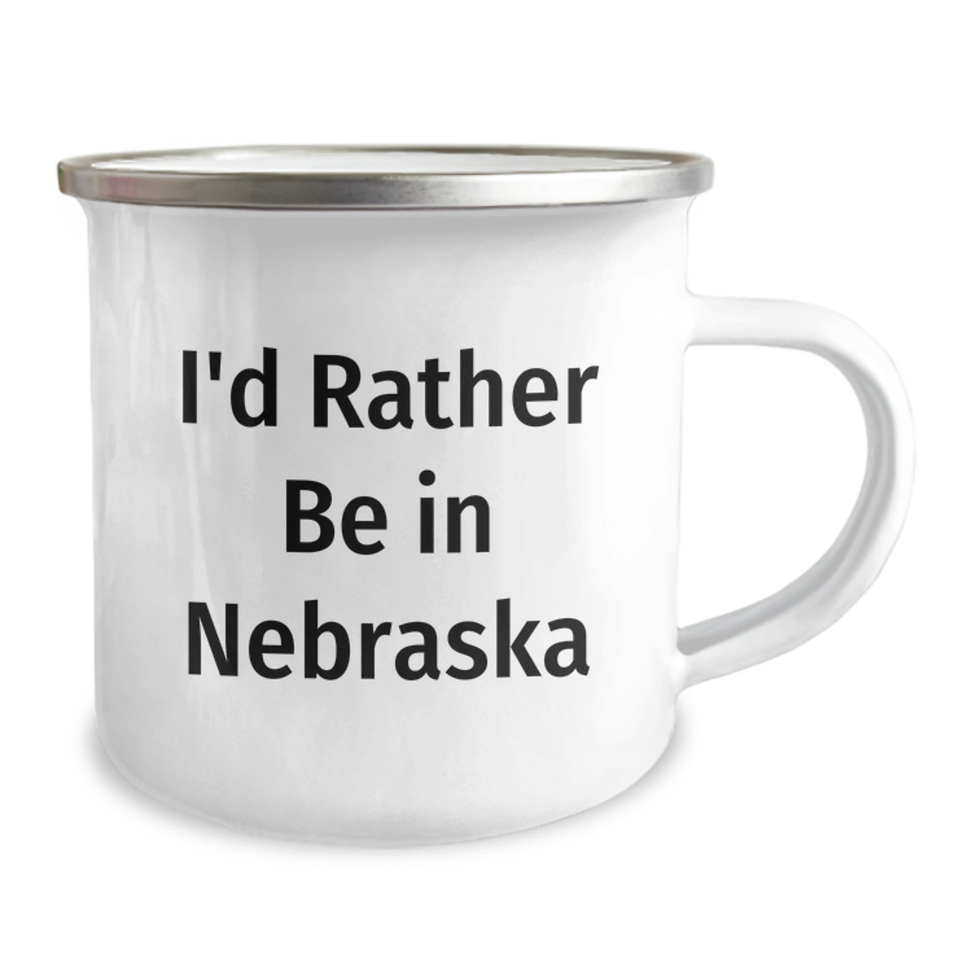 Funny I'd Rather Be In Nebraska Gifts for Men Friends Family from Nebraska Camping Mug - Image 2