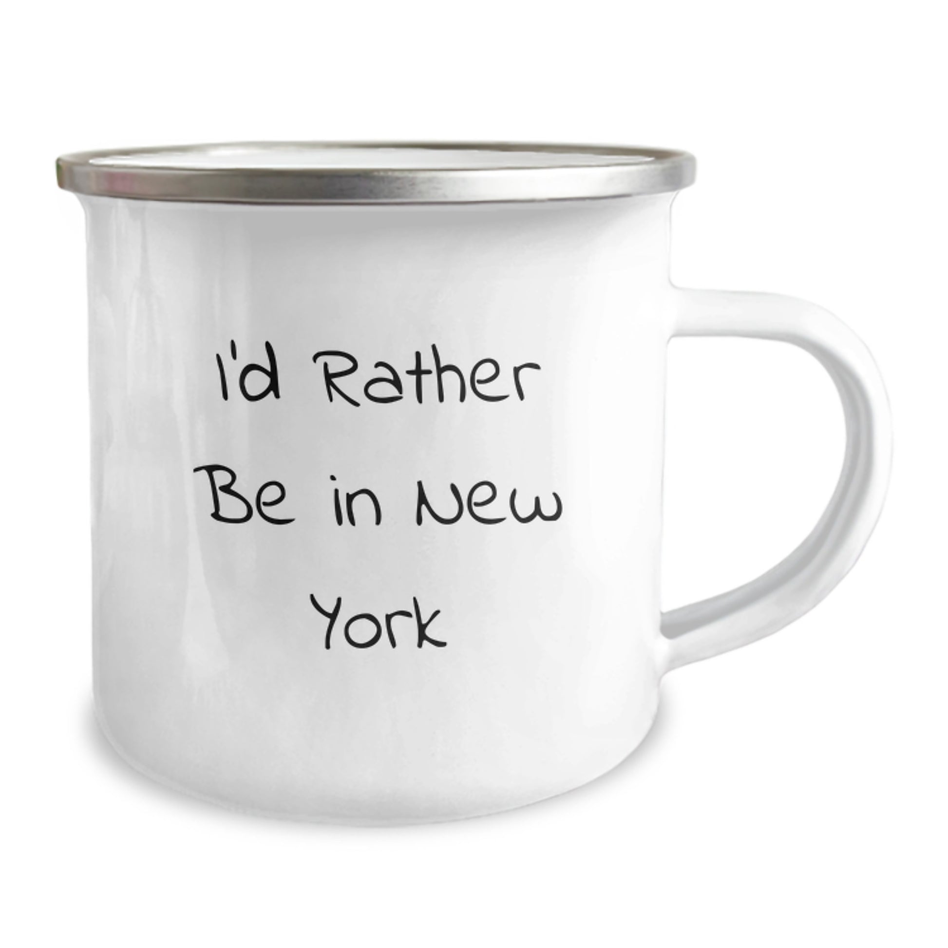 I'd Rather Be In New York, New York Camping Mug for Birthday Unique Gifts from Friends, Gift for New York Enthusiasts, Funny Quote - Image 2