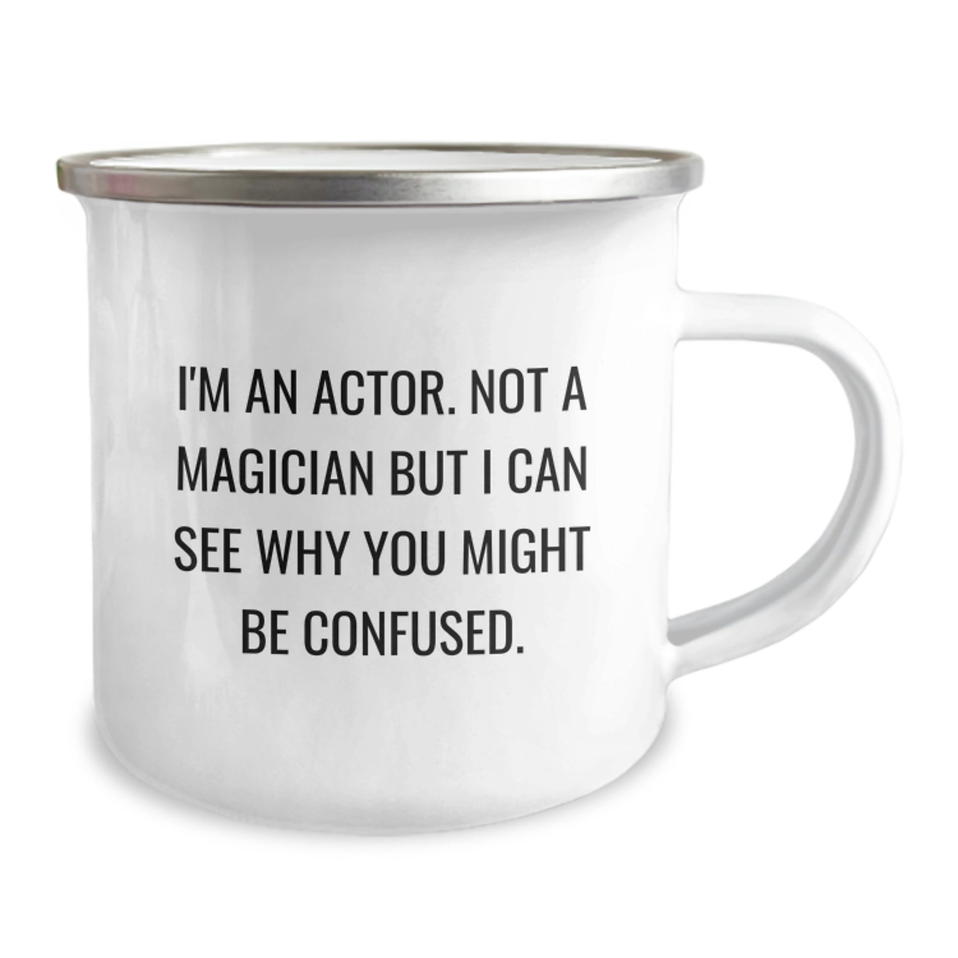 Funny Actor Gifts for Him, Campfire Mug with Quote 'I'm An Actor. Not A Magician...', Gifts from Men to Actor Friends - Image 2