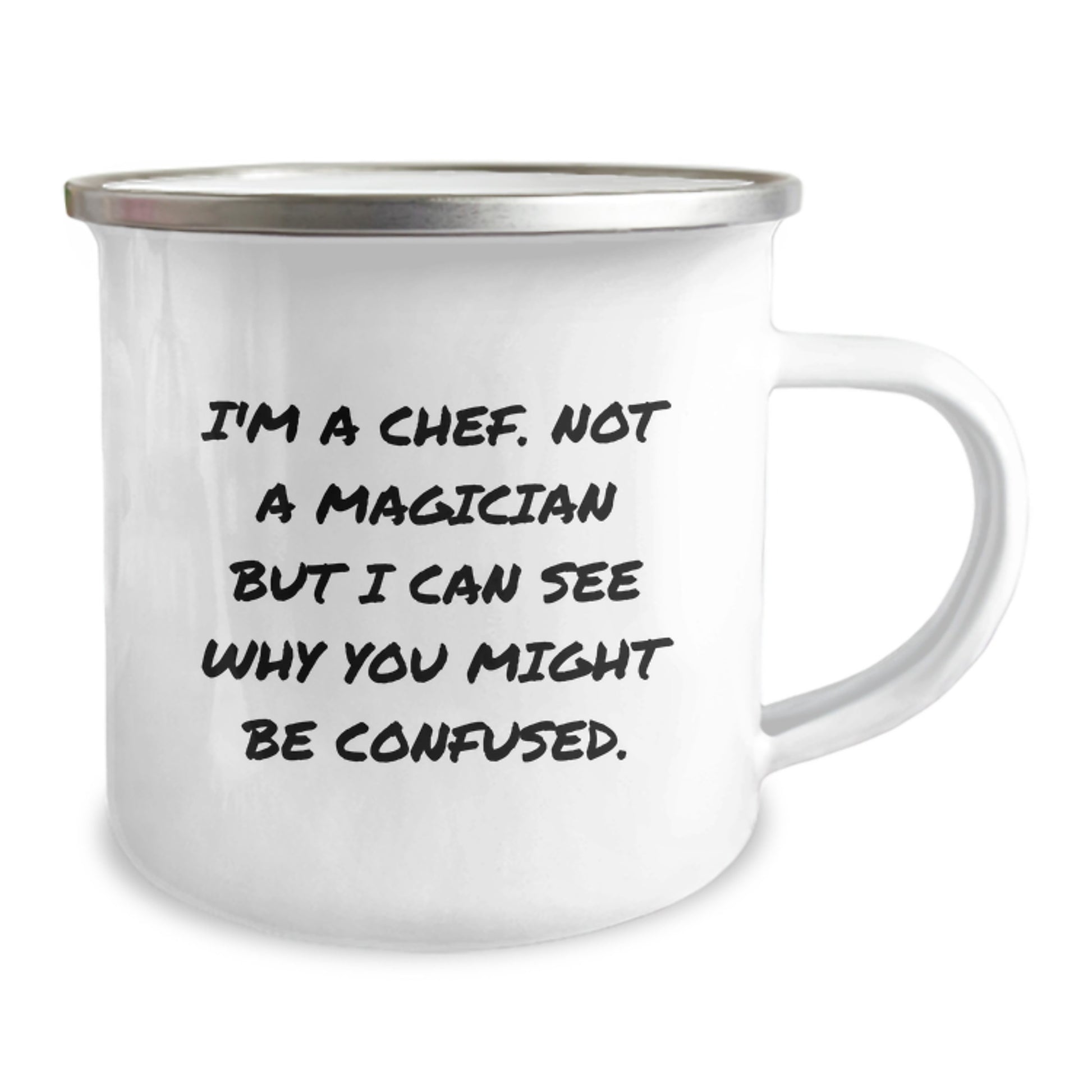 Chef Gifts, Funny Quote Camping Mug for Birthday, Gifts from Friends, Gifts for Chef, 12 oz Stainless Steel - Image 2