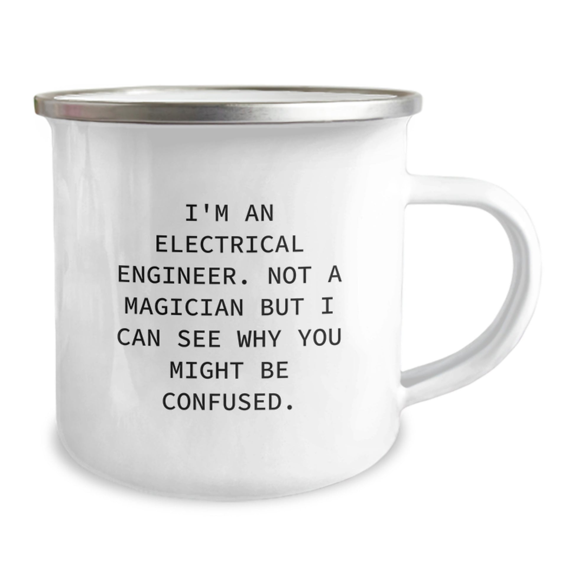 Funny Electrical Engineer Gifts for Him - Electrical Engineer Christmas Mug - Camping Mug for Men - I'm An Electrical Engineer, Not A Magician - Image 2