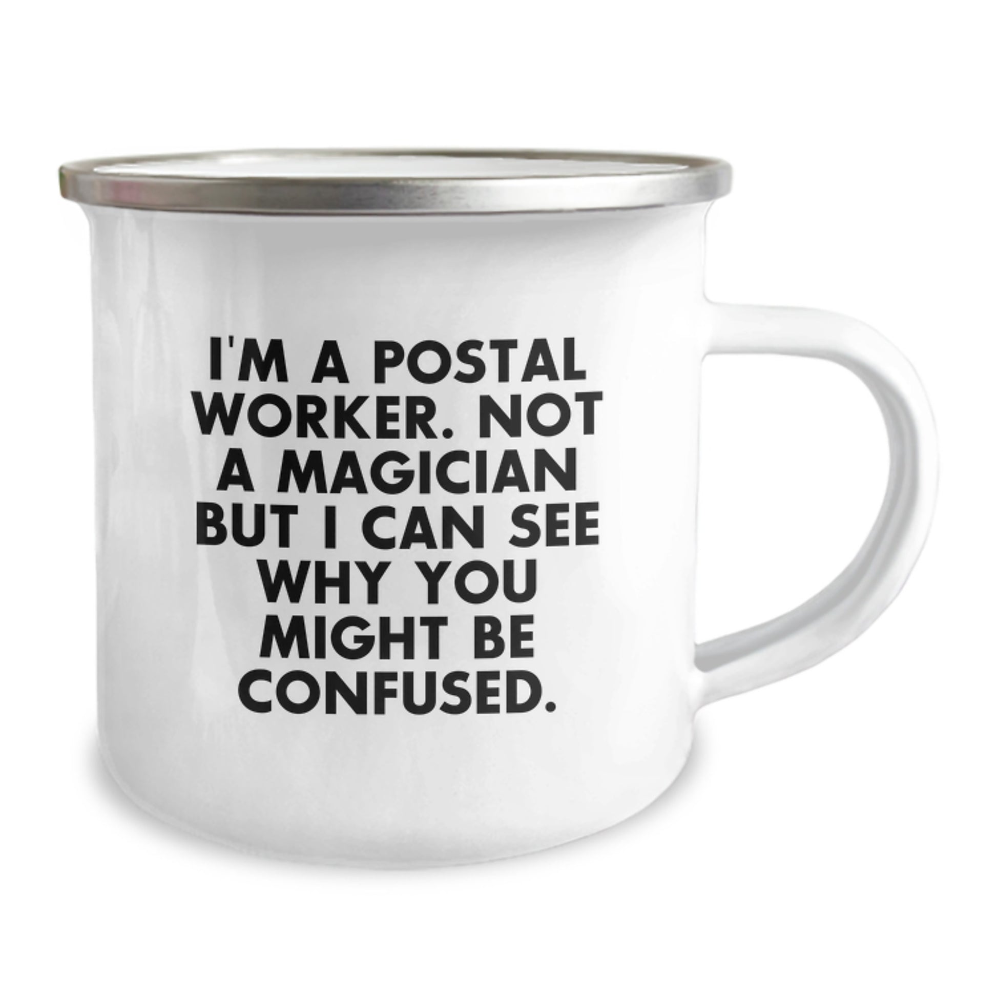 Funny Postal Worker Gifts, Gifts from Friends for Postal Worker, Unique Graduation Gifts for Him, Camping Mug with Humorous Quote - Image 2