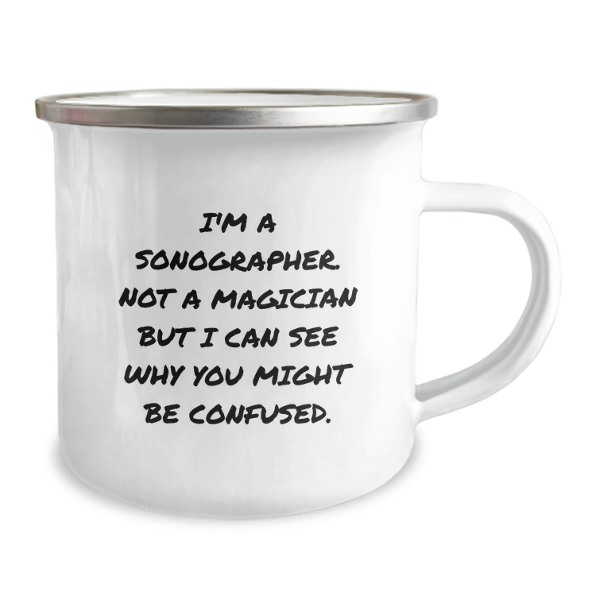 Funny Sonographer Gifts for Men - Christmas Unique Gifts from Friends, Sonographer Mugs for Women with Humor Quote 'I'm A Sonographer Not A Magician' - Image 2