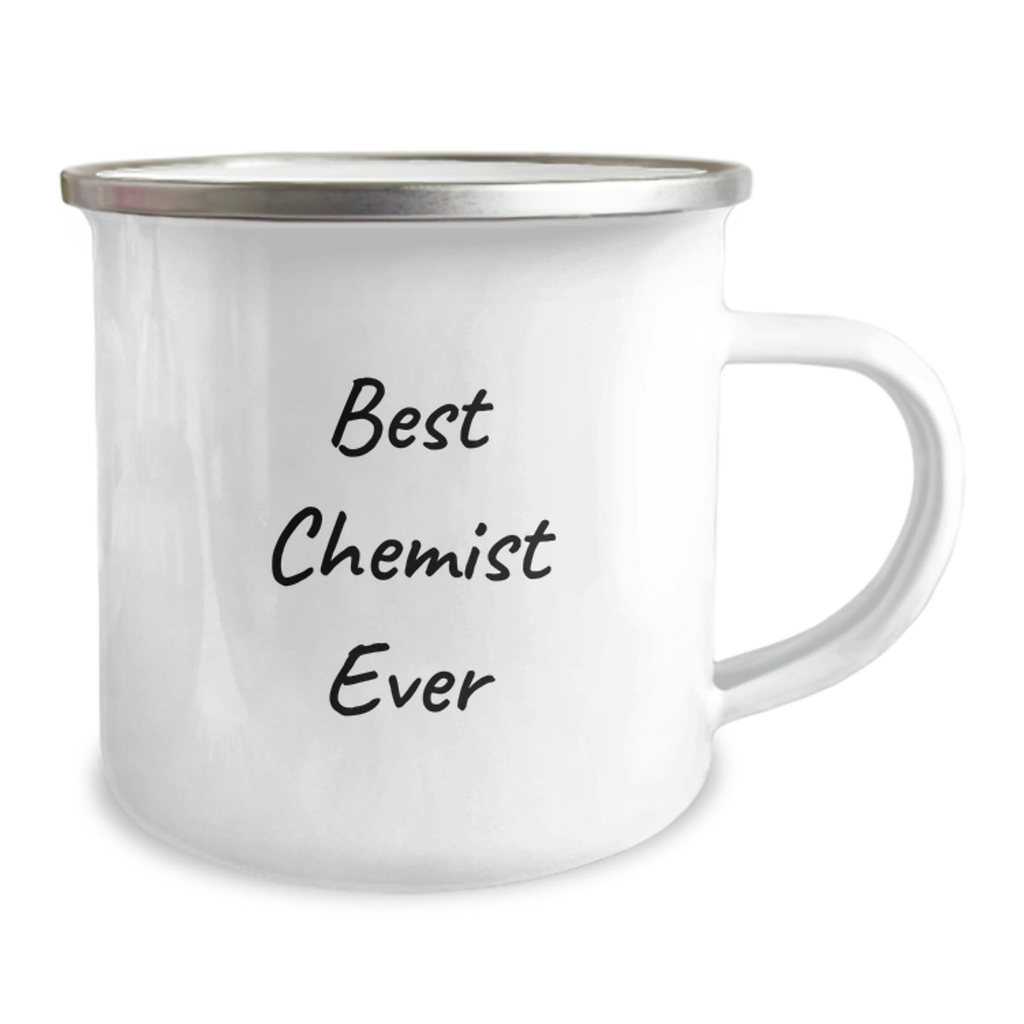 Gifts from Friends to the Best Chemist Ever Camping Mug for Christmas Cheer - Funny Quote, Chemist Presents, Stainless Steel with Enamel Finish - Image 2