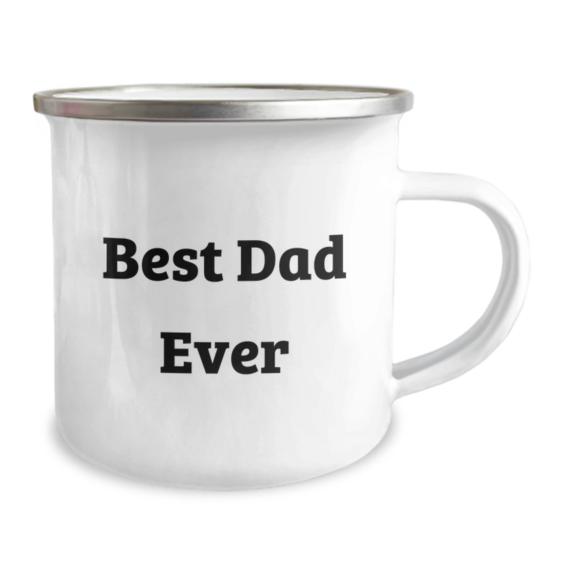 Funny Dad Gifts - Best Dad Ever Camping Mug for Birthday, Gifts from Family to Dad, 12 oz Stainless Steel with Enamel Finish, Hand Wash Recommended, Won't Fade after Washing - Image 2