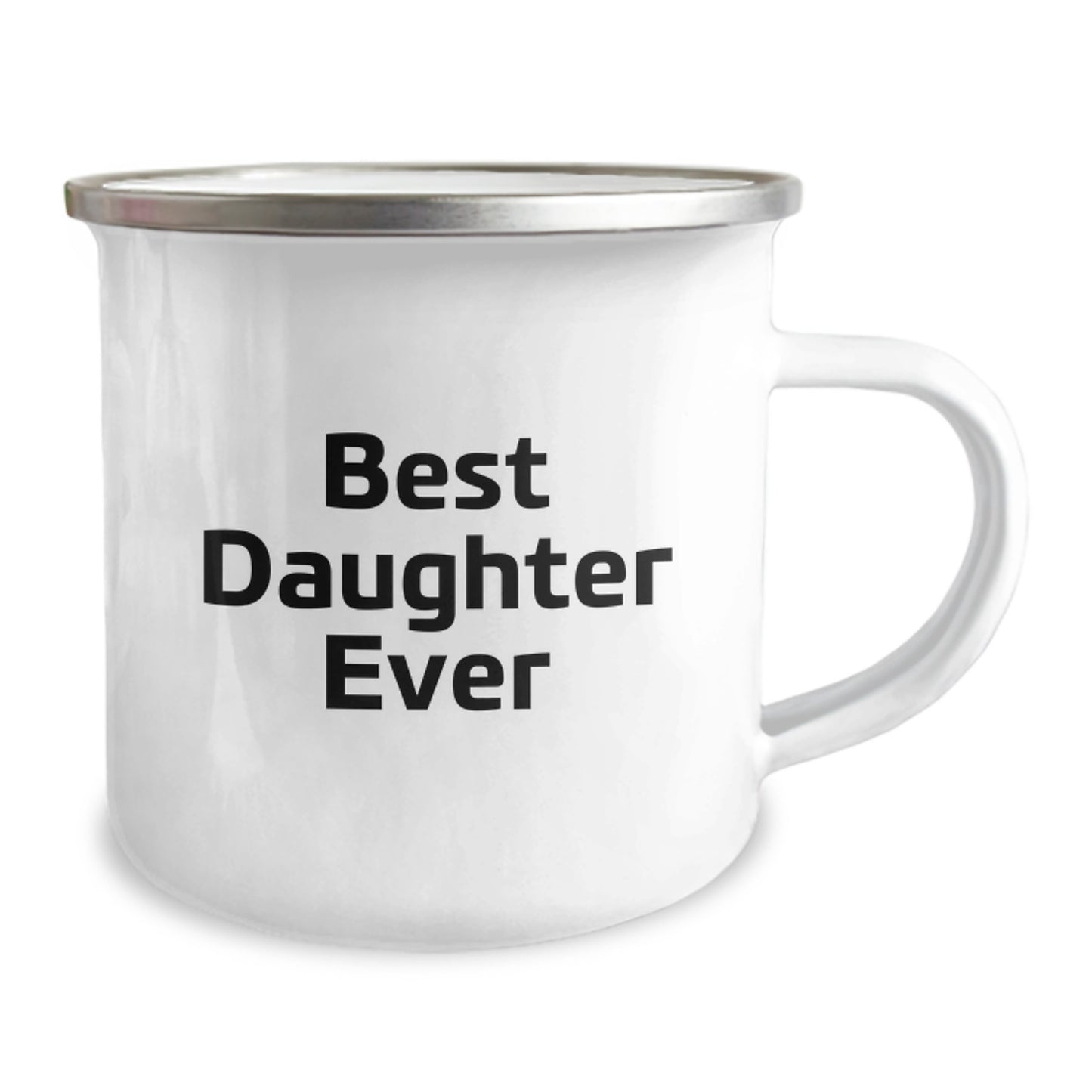 Gifts from Mom to Daughter - Best Daughter Ever, Funny Camping Mug for Graduation, 12 oz Stainless Steel Enamel Finish, Hand Wash Recommended - Image 2
